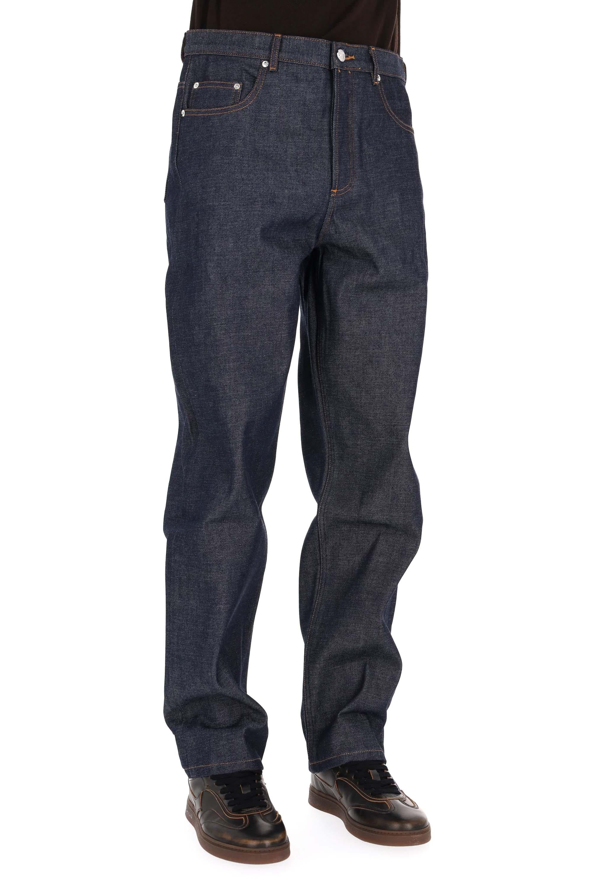 A.P.C. Jeans denim in puro cotone straight fit CODBS-M09156 IAI-INDIGO 