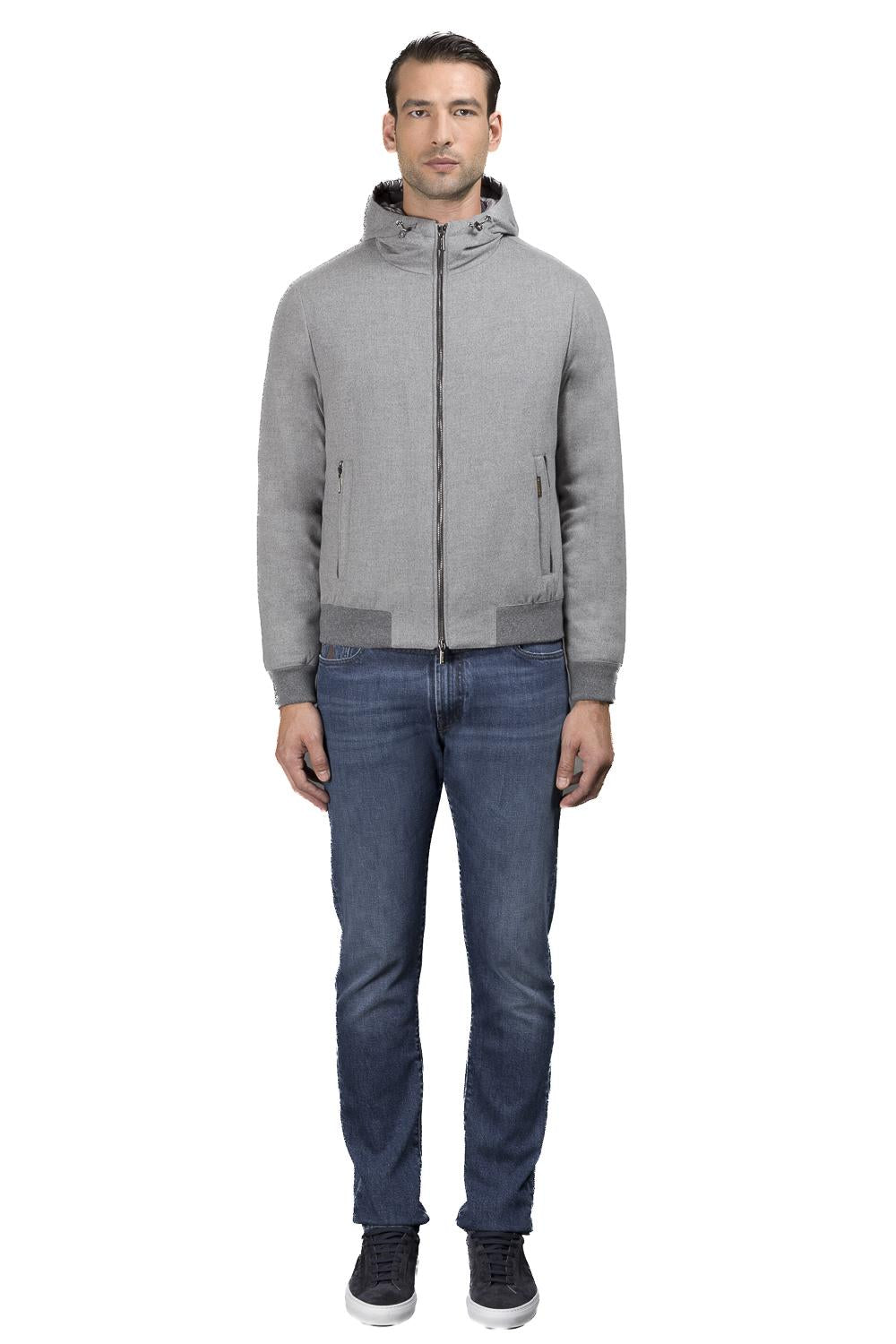 Moorer Giubbotto bomber in lana-cashmere imbottito in piumino ONIRO-LSL U0051 
