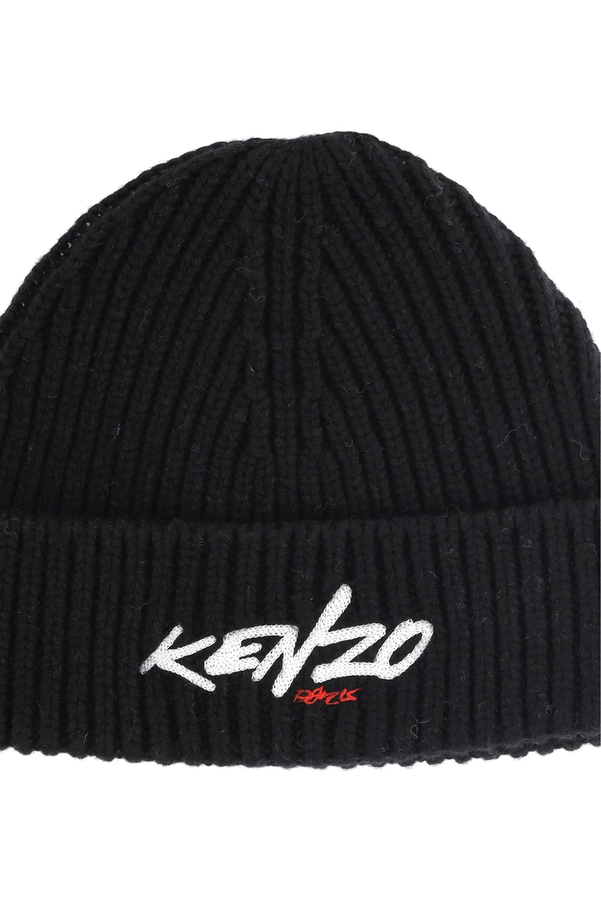 Kenzo Beanie in lana con logo FF68BU230KWB 99 