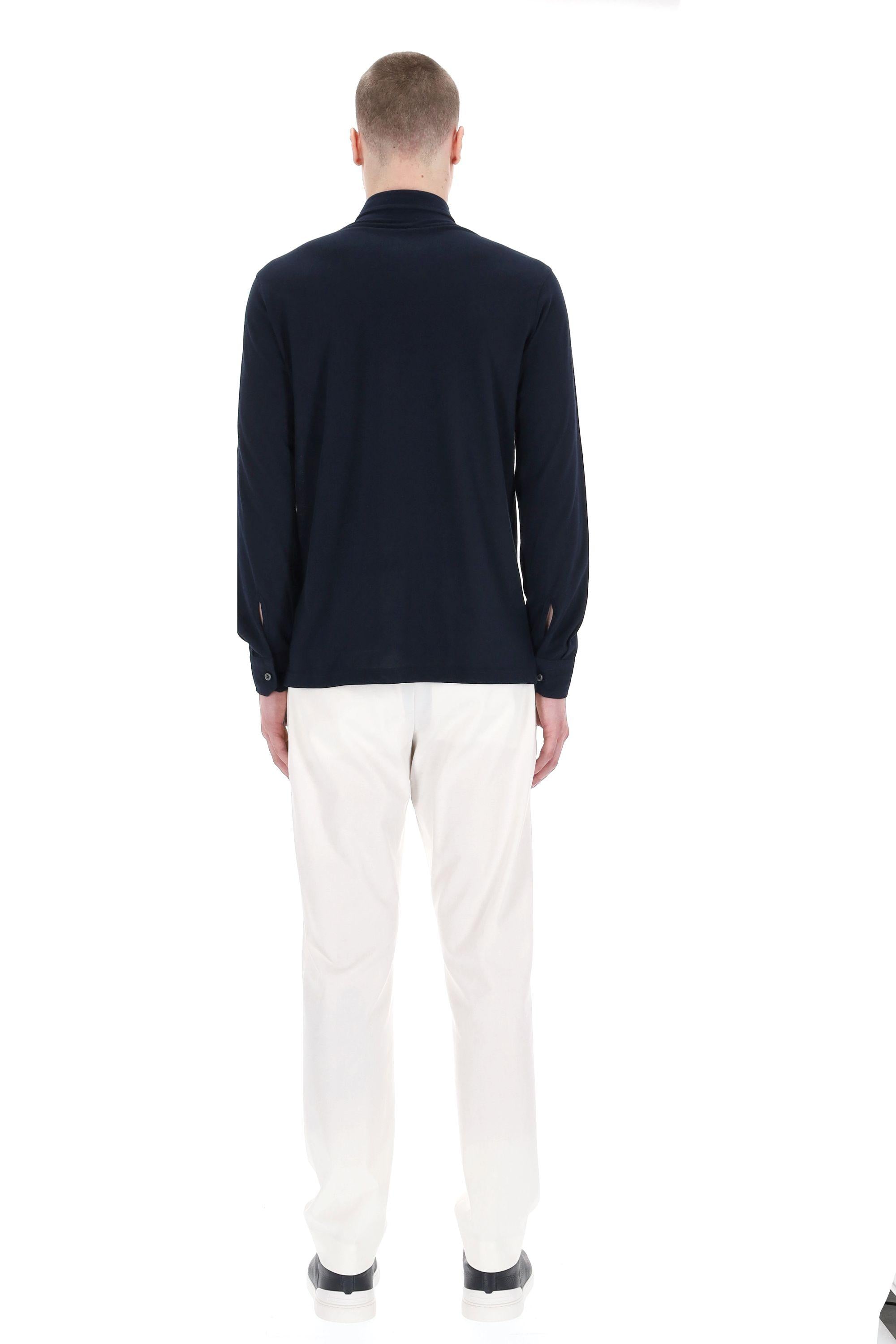Camicia in tessuto tecnico superlight linea Culto "La Polo" CKU13P0147026.U BLU Barba 