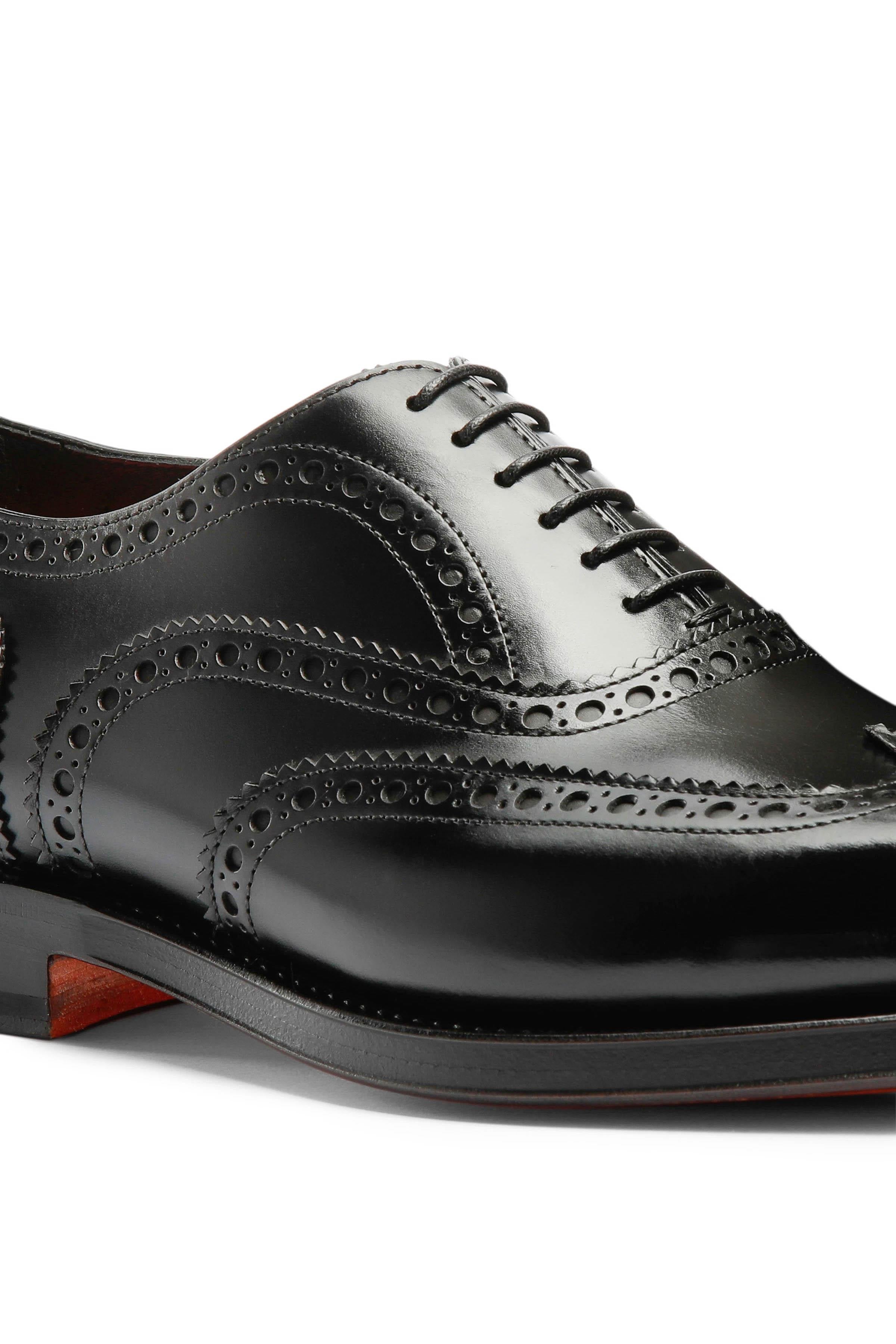 Santoni Scarpa oxford brogue Goodyear in pelle mod. Enrico MCCO17836PD5HOBR N01 