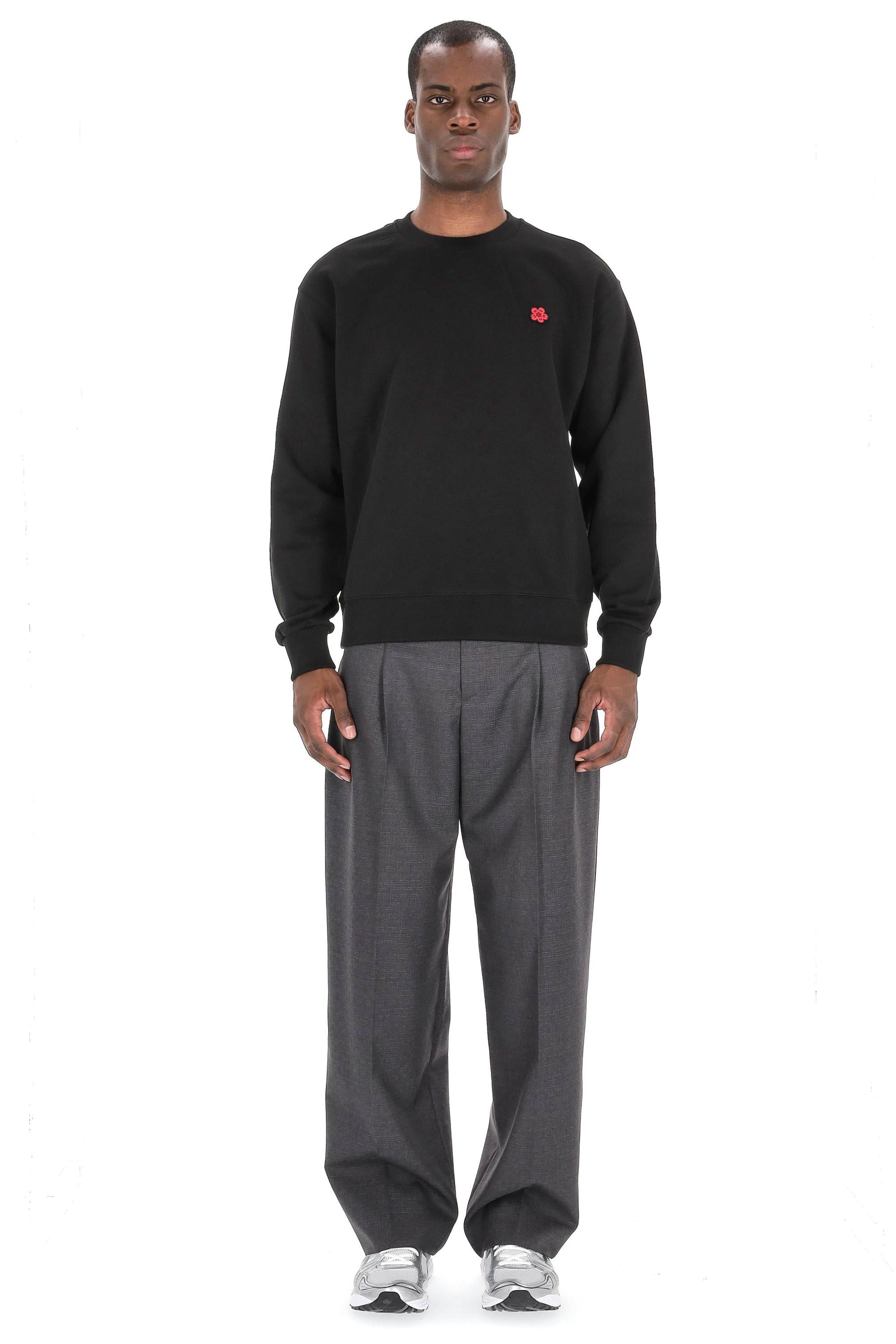 Felpa girocollo in cotone Boke Flower FE65SW2234MF 99J Kenzo 