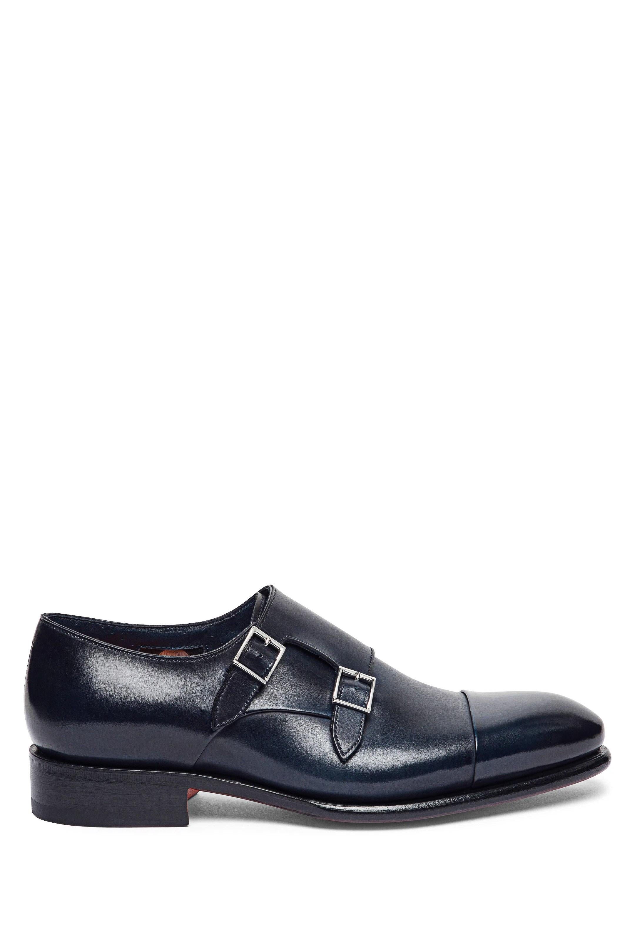 Santoni Scarpa doppia fibbia Goodyear anrticata a mano MCCR11652MC1HVVD/3 U59 