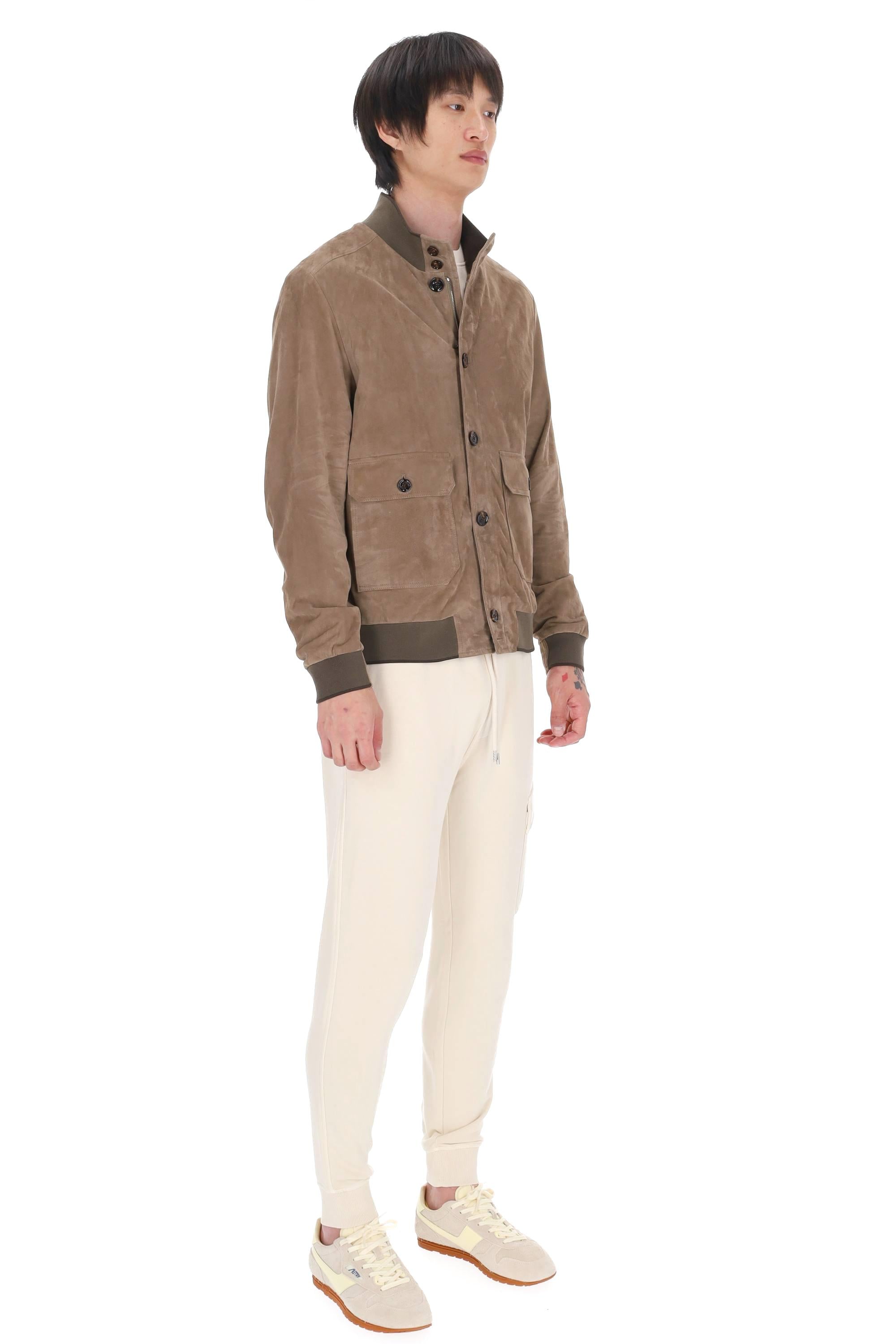 Moorer Giubbino in camoscio supersoft mod. Carlos-Ur CARLOS-UR VISONE 