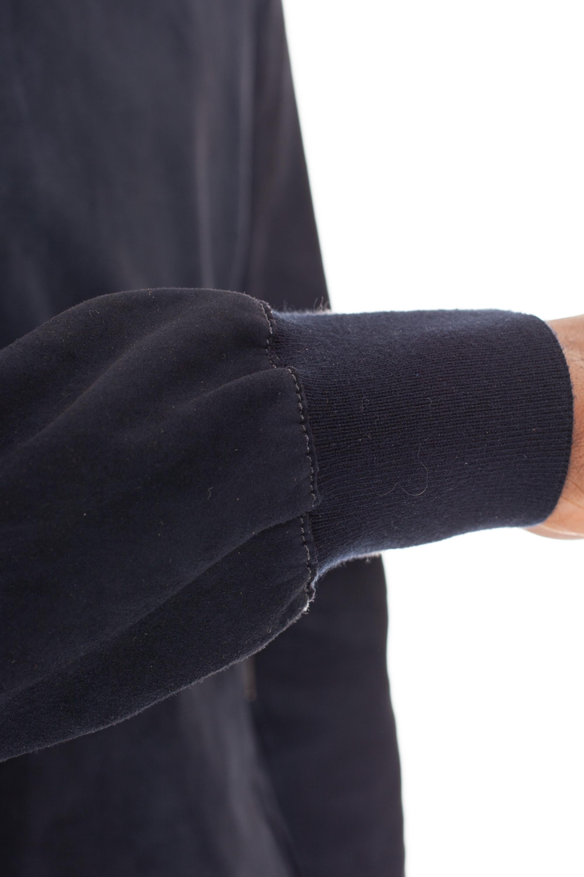 Salvatore Santoro Giubbino bomber baseball in camoscio 46550-U NAVY 