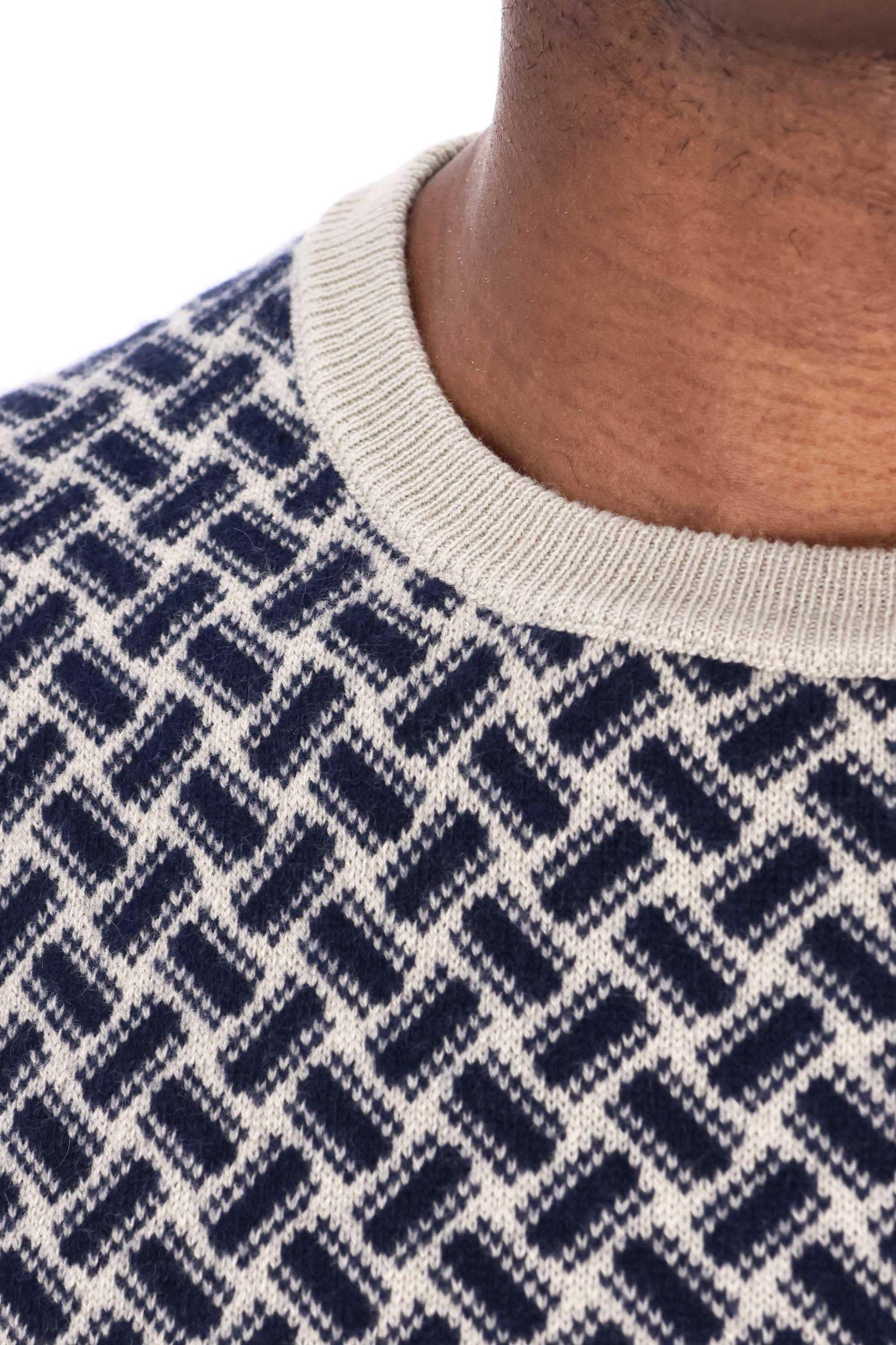 Drumohr Maglia girocollo biscottino in cashmere D2K103- RB25 