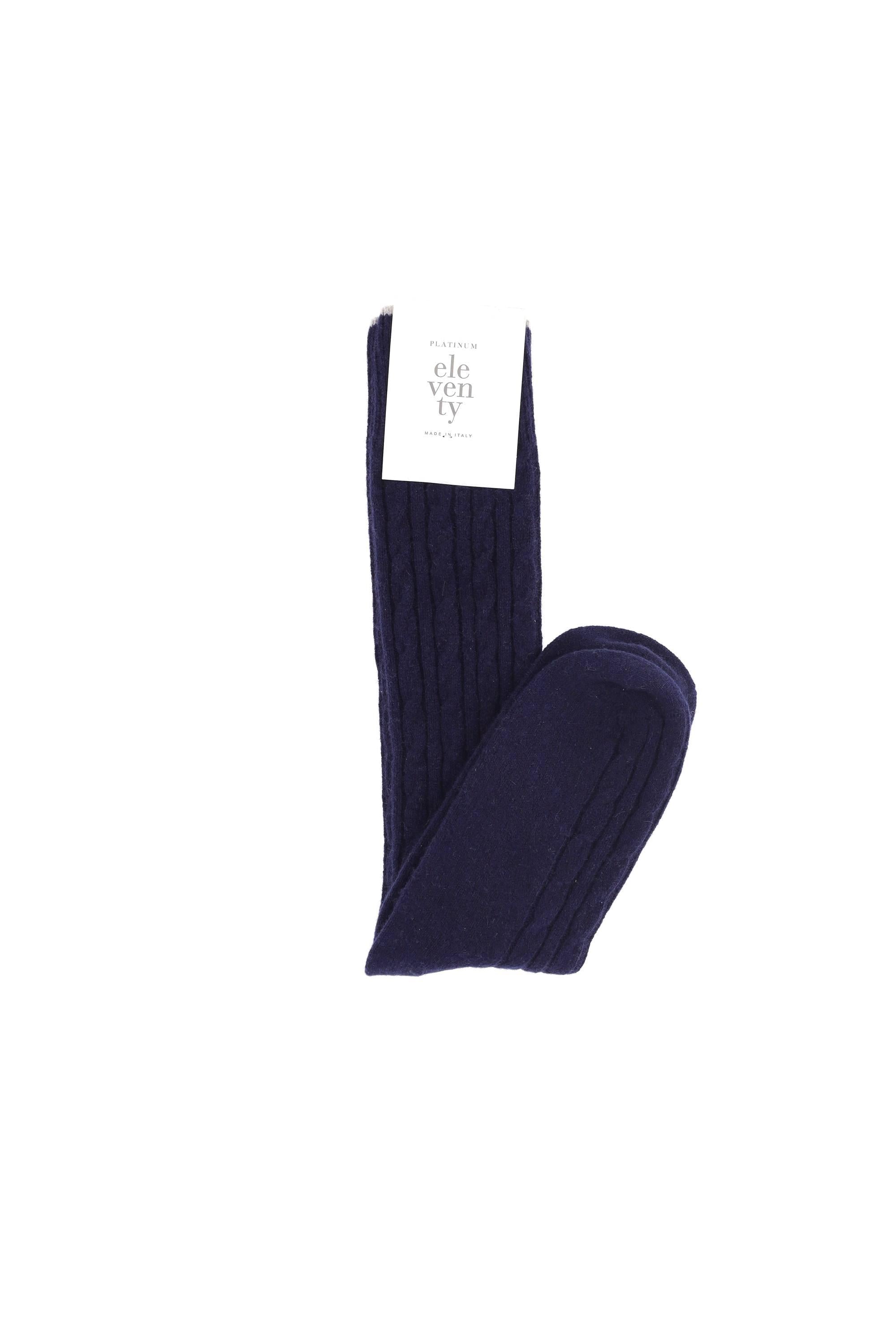 Eleventy Calza a trecce fini in cashmere H77CLZH02 TES0H091 11-02 