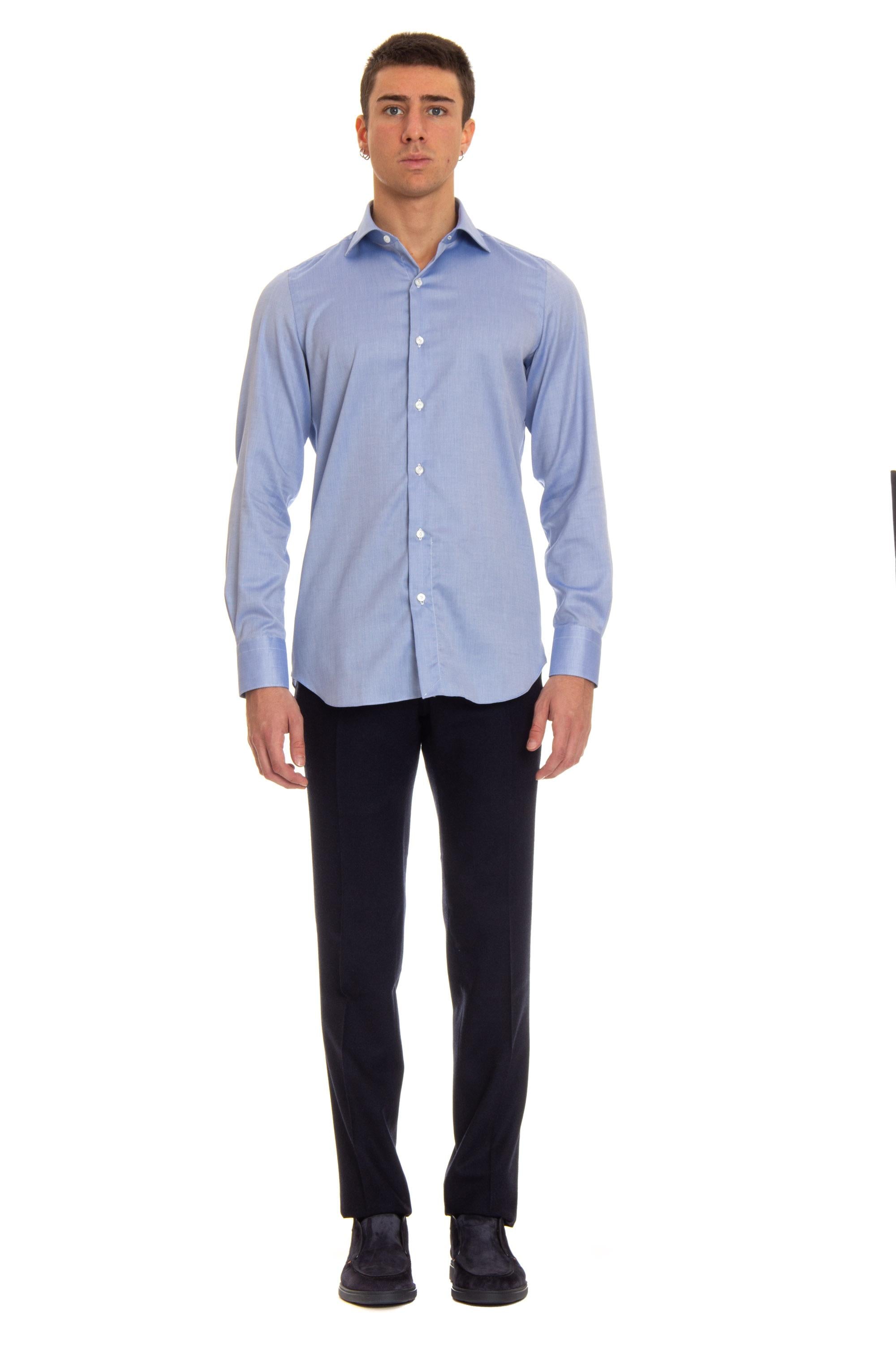 Camicia sartoriale in cotone Traveller MLZNPSZ 149197 A3091T 03 Finamore 