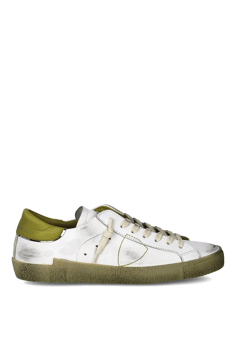 Sneaker in pelle talloncino senape mod. Paris PRLU PRSX/15 VT03 Philippe Model 