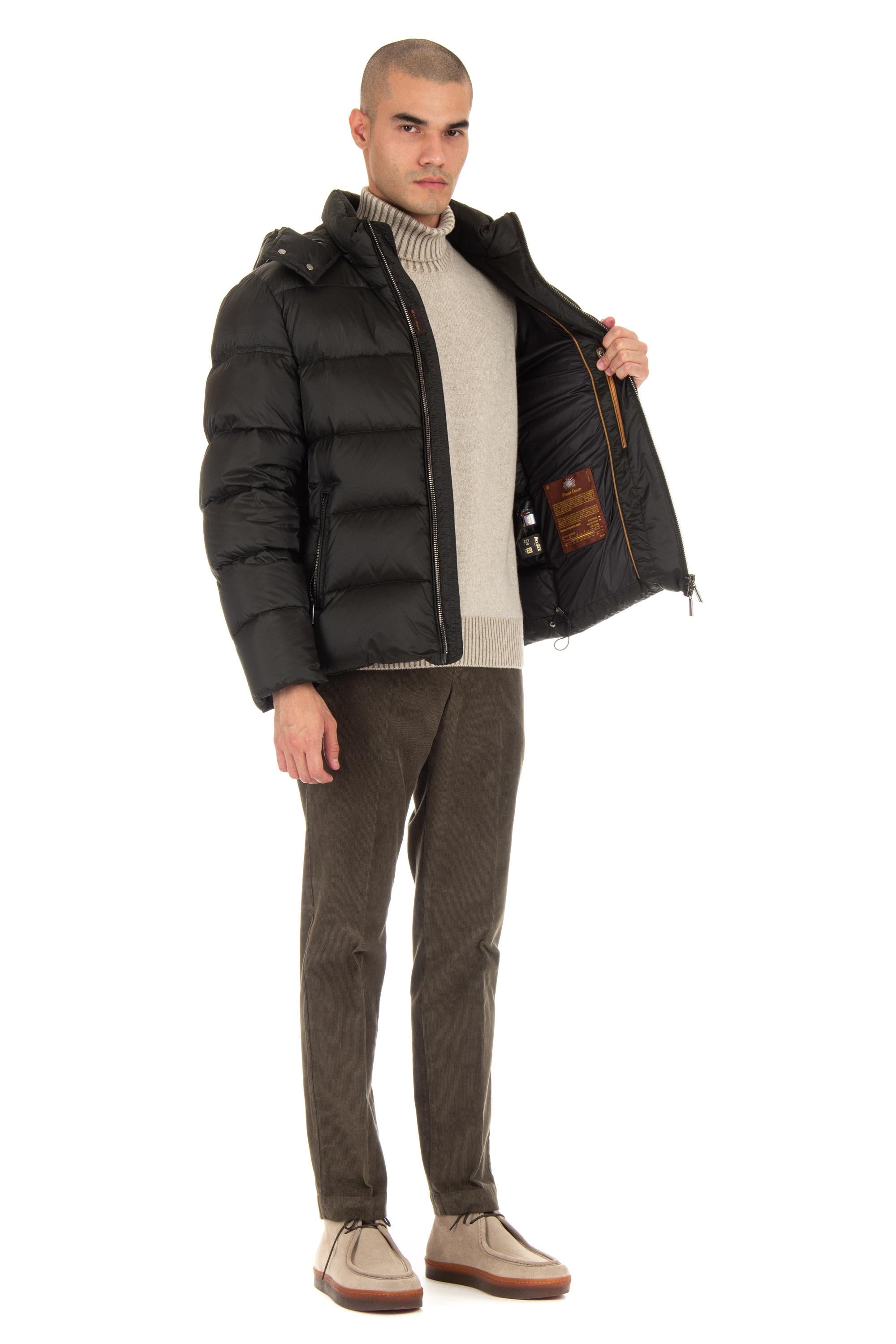 Piumino bomber con cappuccio rimovibile mod. brett-sh BRETT-SH 3 ASFALTO Moorer 