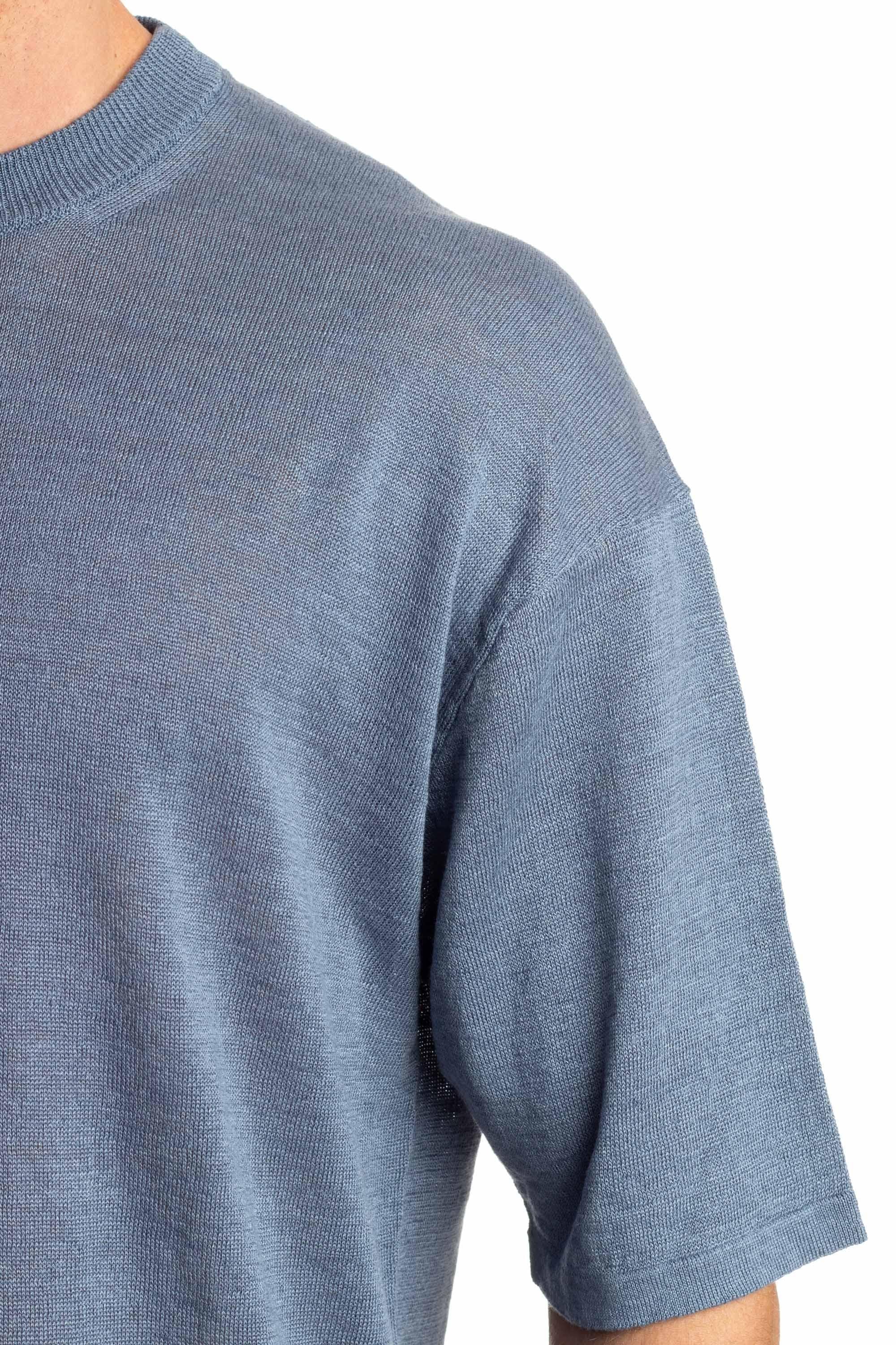 T-shirt in puro lino over fit RT20221/3 RT2012 Roberto Collina 