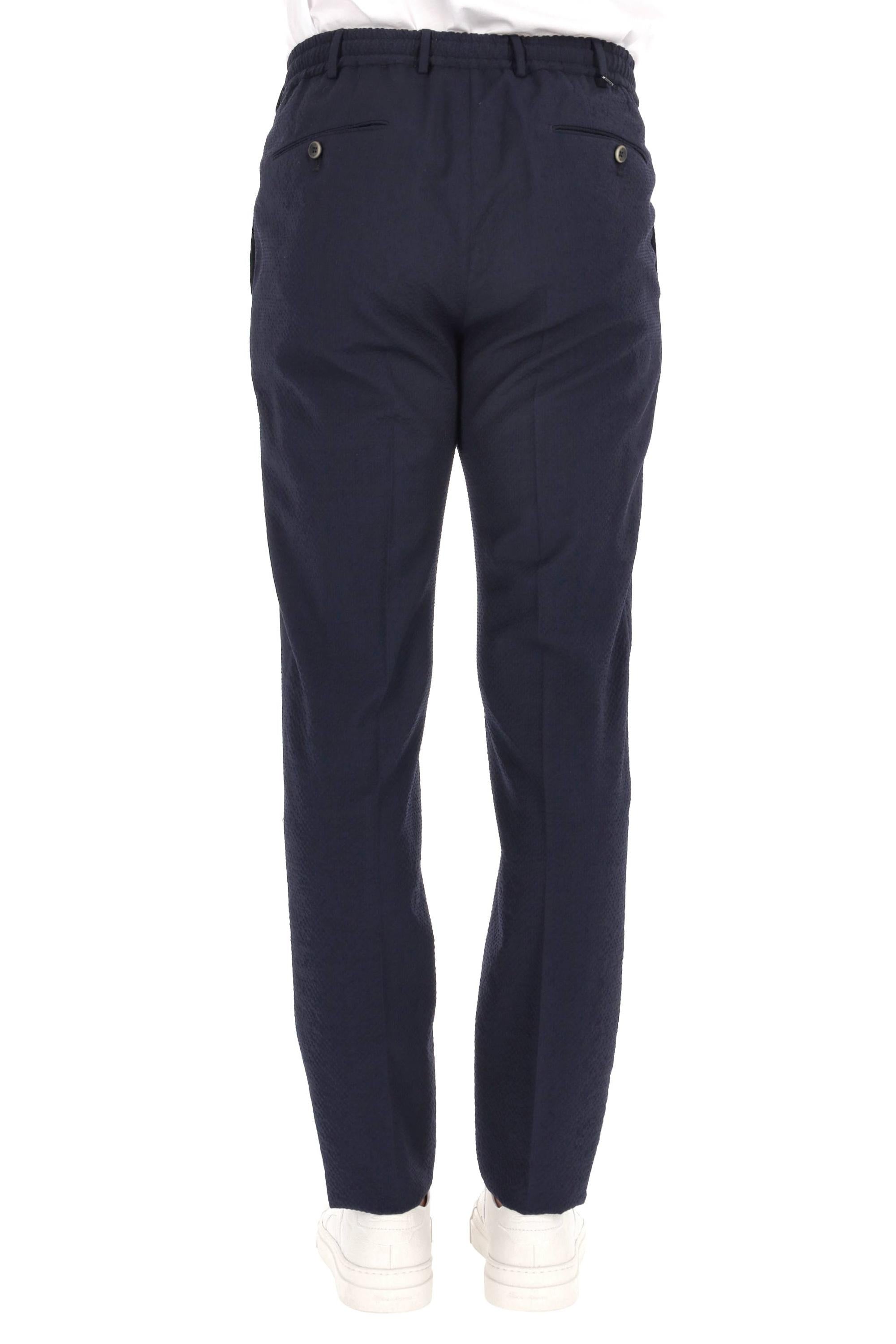 Pantalone in lana vergine goffrata Slim jogger VFJZ20CL1 ZI50 0360 PT Torino 