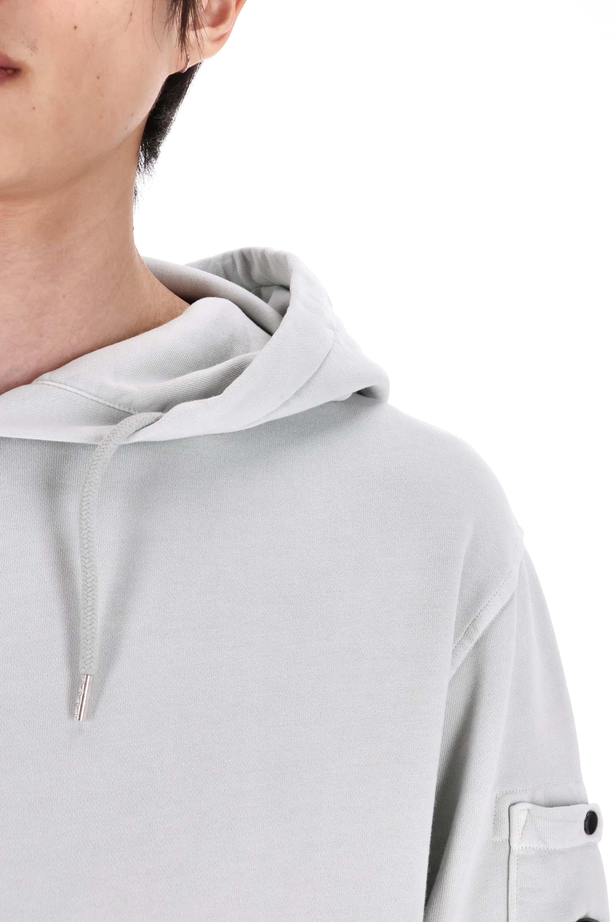 CP Company Felpa in cotone diagonale con cappuccio Resist Dyed CMSS099A 110044R 800 