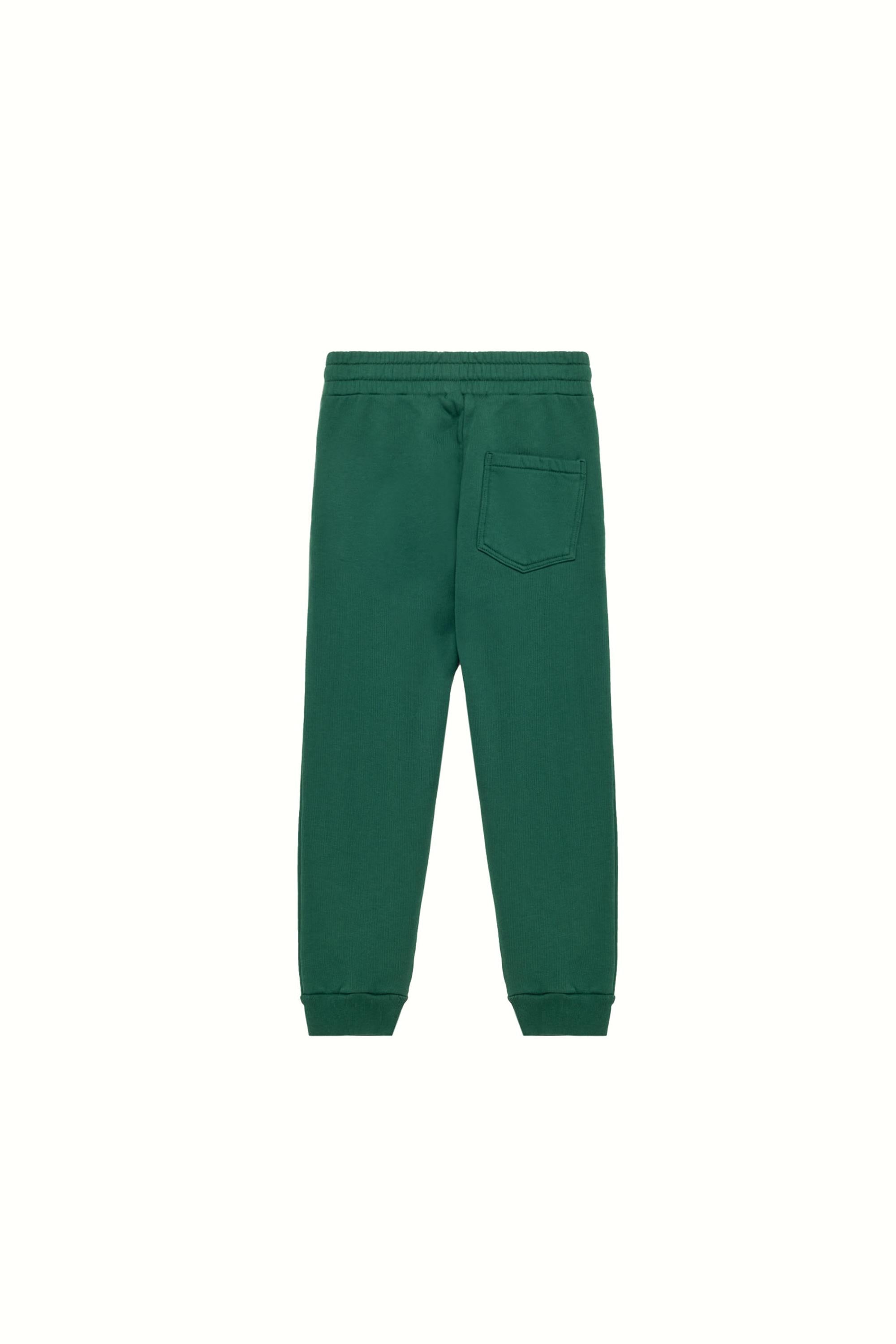 Pantalone felpa jogging per bambino in cotone KPPK 67JV GREEN Autry 