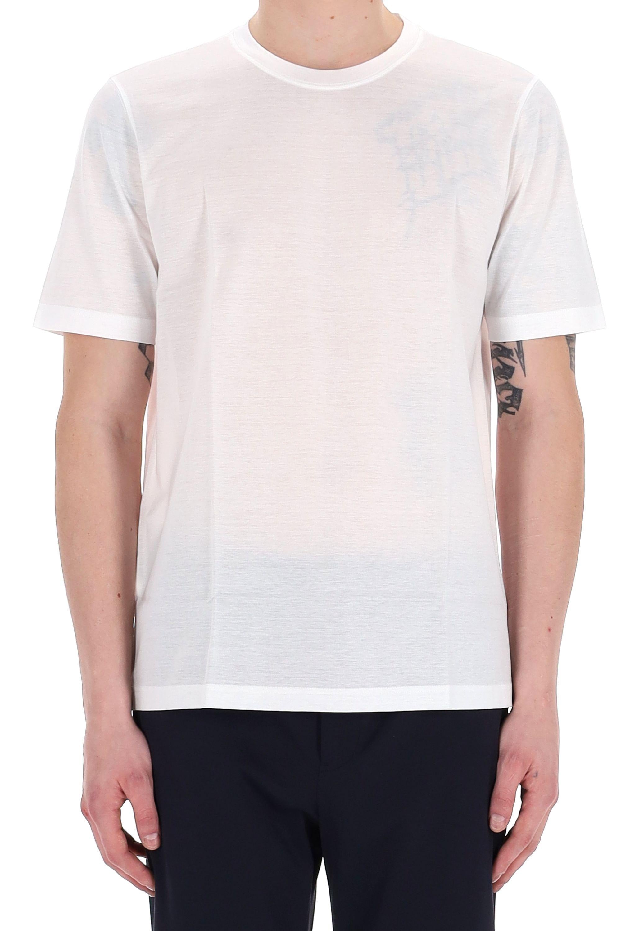 T-shirt in cotone mercerizzato 60533 74002/2 001 Barba 