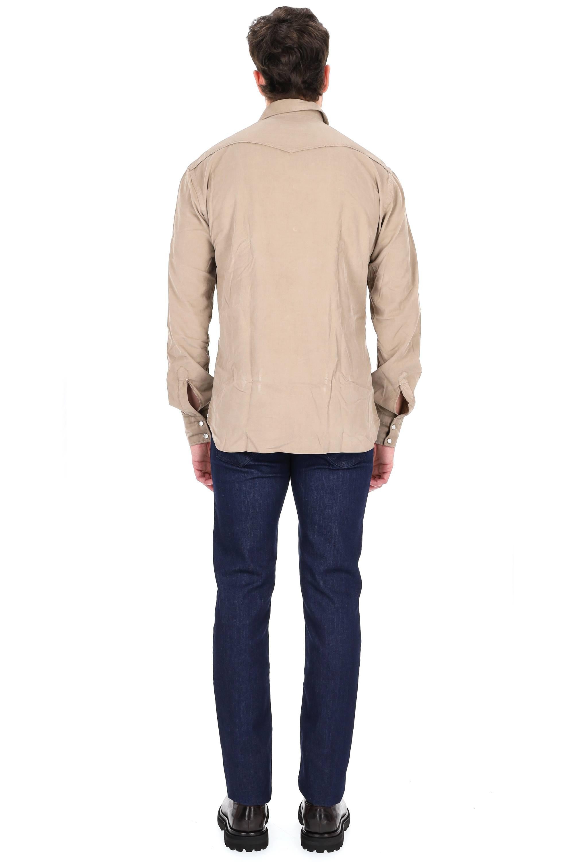 Barba Camicia in velluto duemila righe modello texano WSU02P2050060.U 0006 