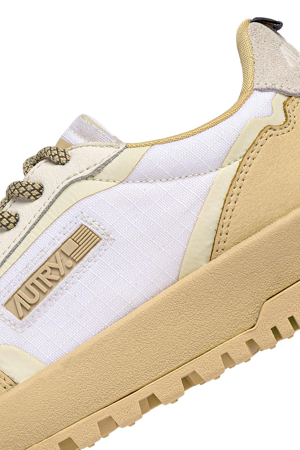 Sneaker donna in cordura e pelle modello WildPace LDLW RU02 WHT/ALMO Autry 