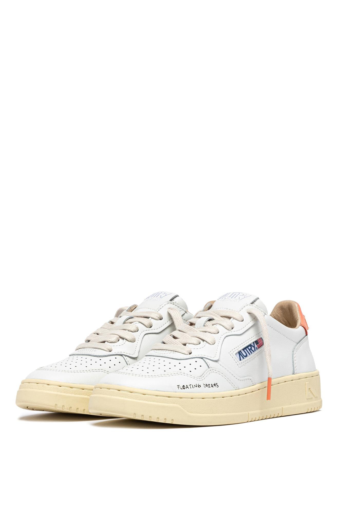 Autry Sneaker donna Medalist Floating Dreams talloncino pesca AULW DL03 WHT/PEACHP 