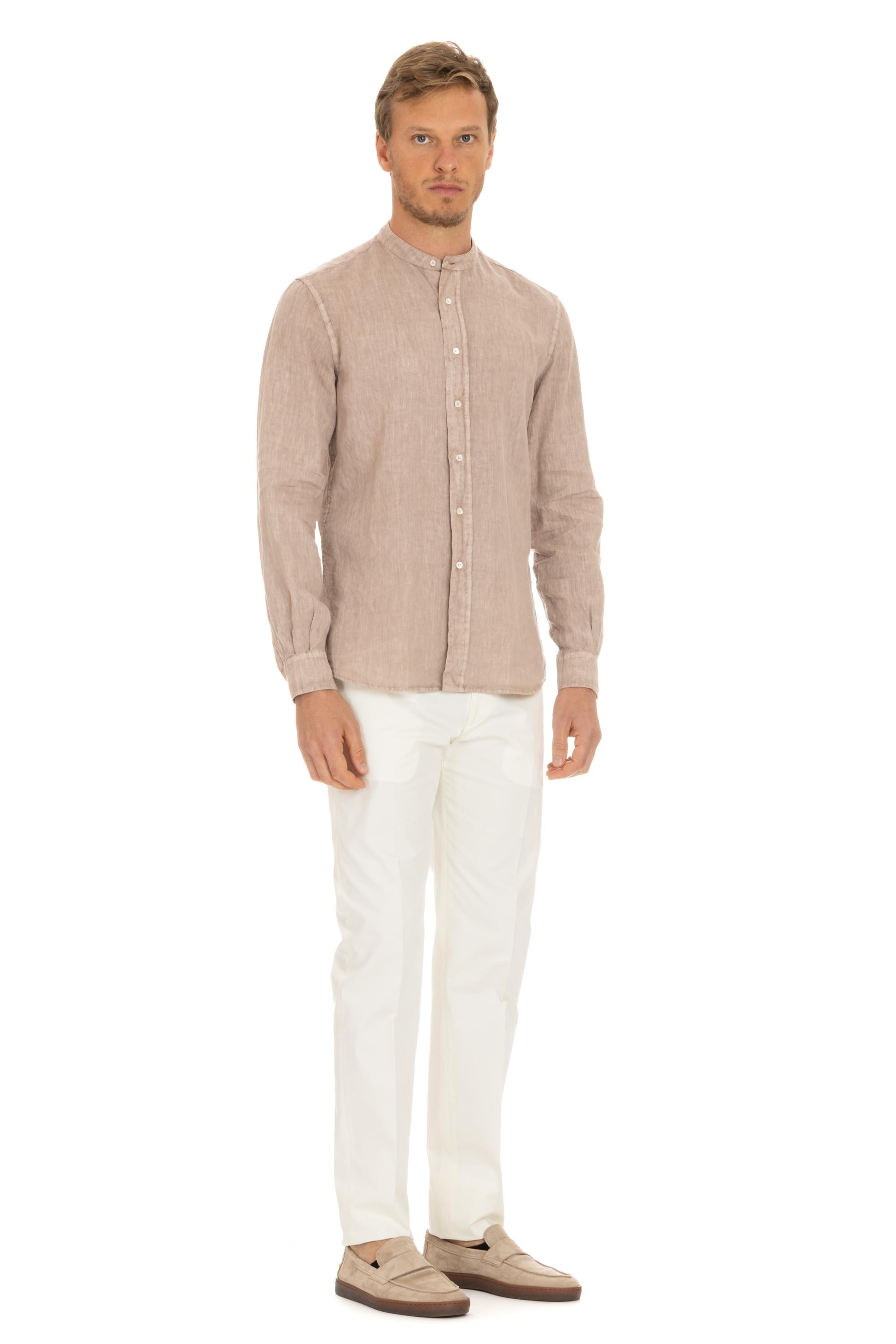 Camicia in lino collo coreano CE76 C195 NT/2 85119 Aspesi 