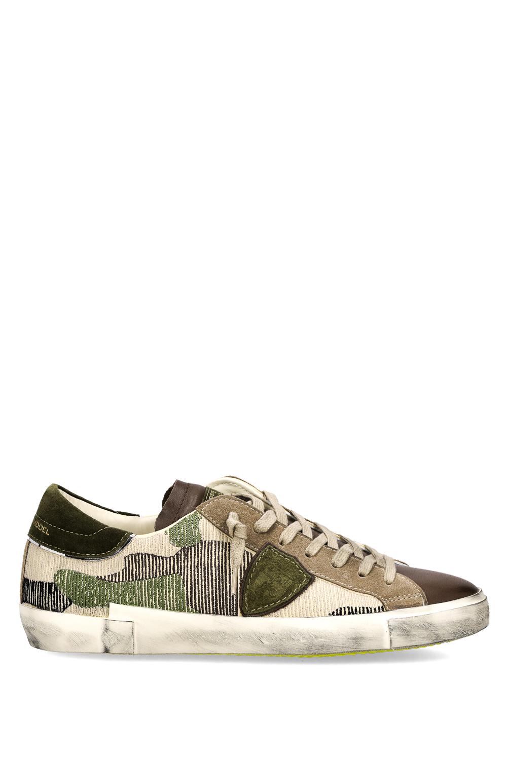 Philippe Model Sneaker camouflagein tessuto e pelle modello Paris PRLU PRSX_4 CB03 