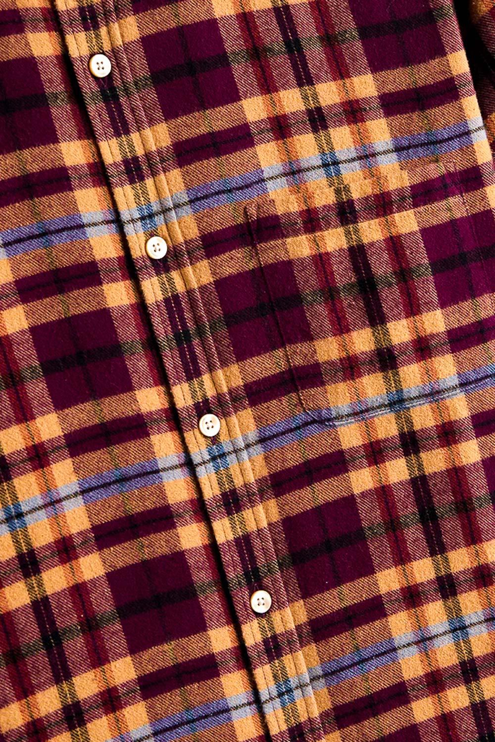 Portuguese Flannel Camicia in flanella di cotone modello Ruiva 067 MLTCLR 