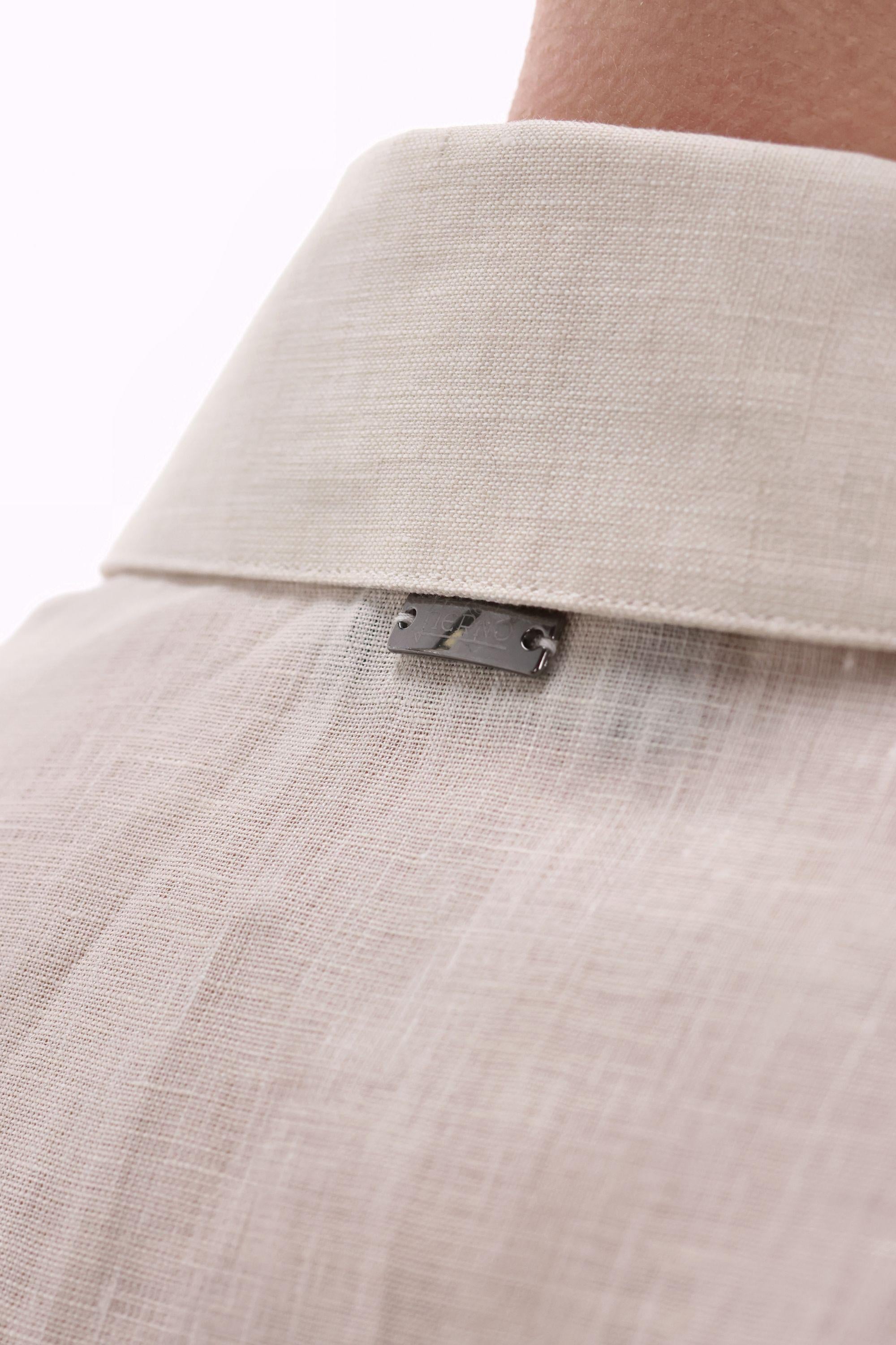 Herno Camicia in lino collo bowling CM000007U 1985 