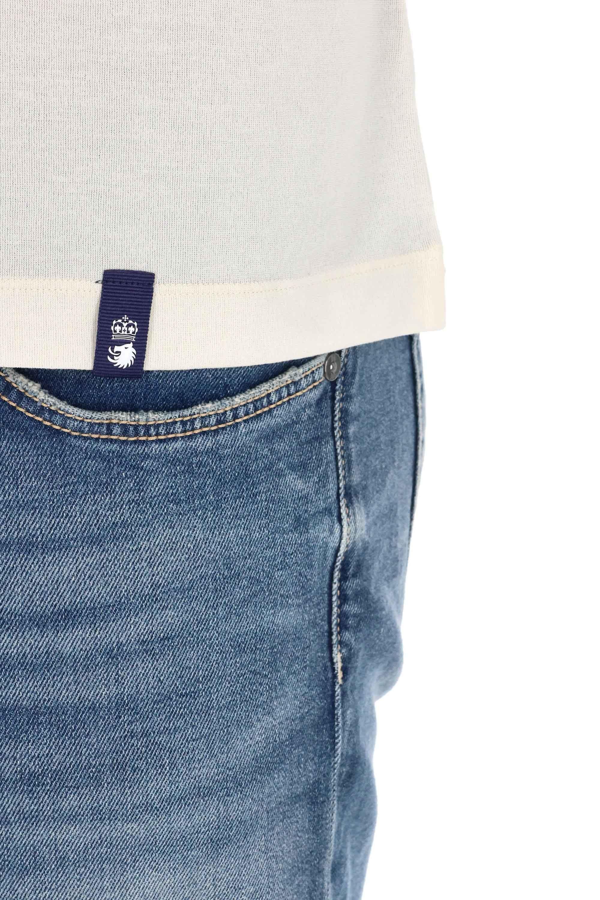 Drumohr T-shirt manica lunga in cotone "ice cotton" DTJ001B-2 117 