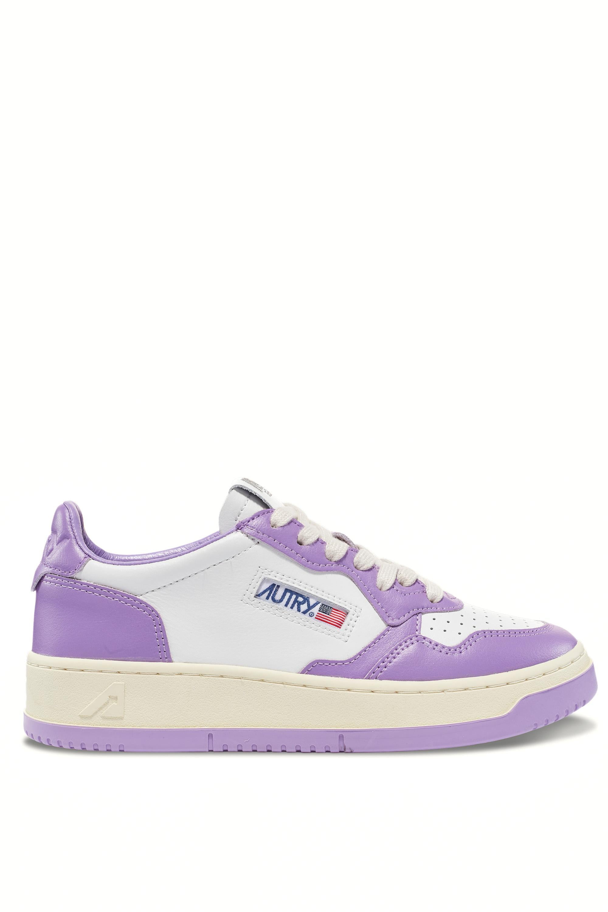 Autry Sneaker donna Medalist bicolor in pelle AULW WB43 WHT/ENG 