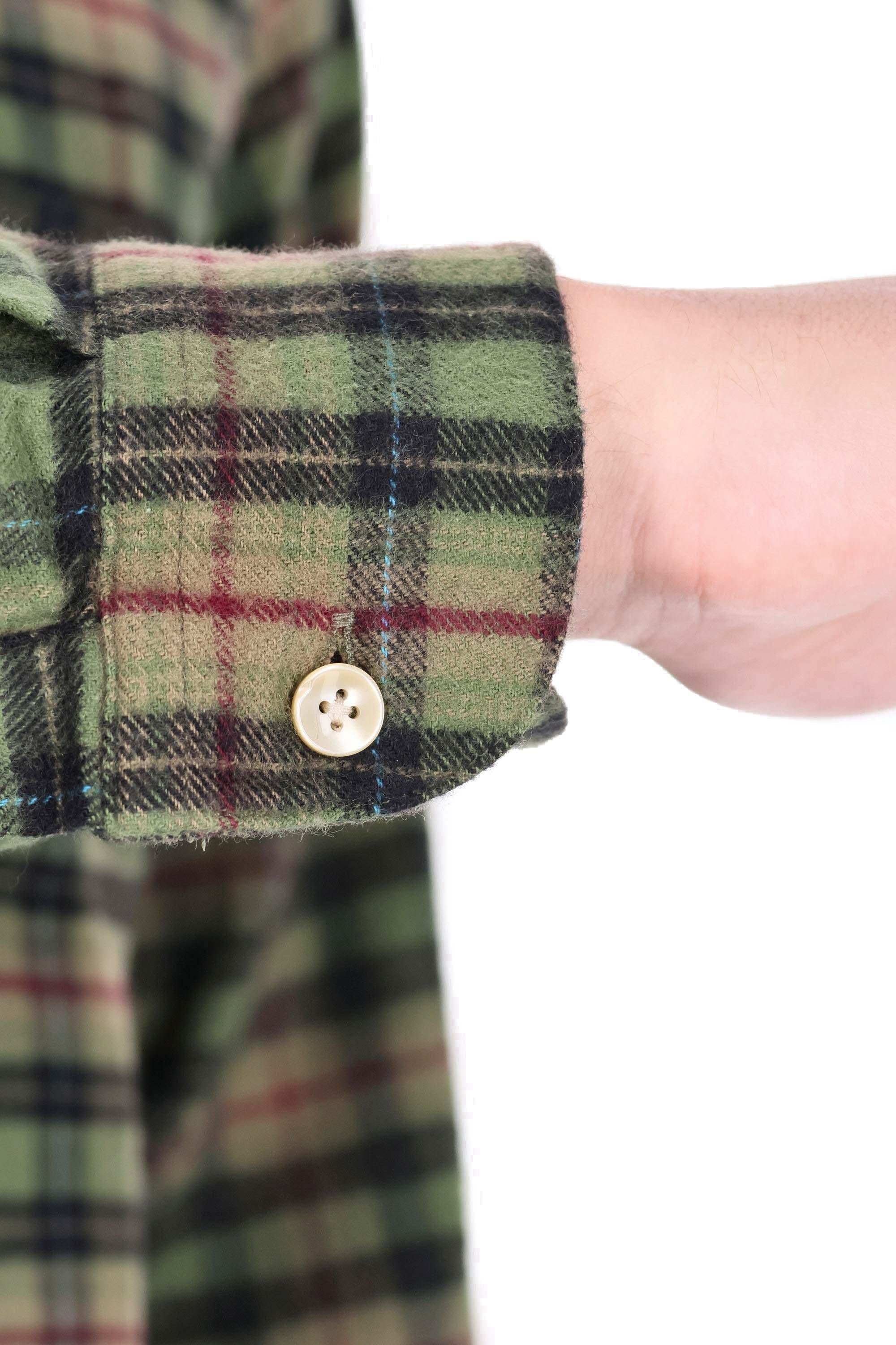 Portuguese Flannel Camicia in flanella di cotone modello Parque 061 MLTCLR 