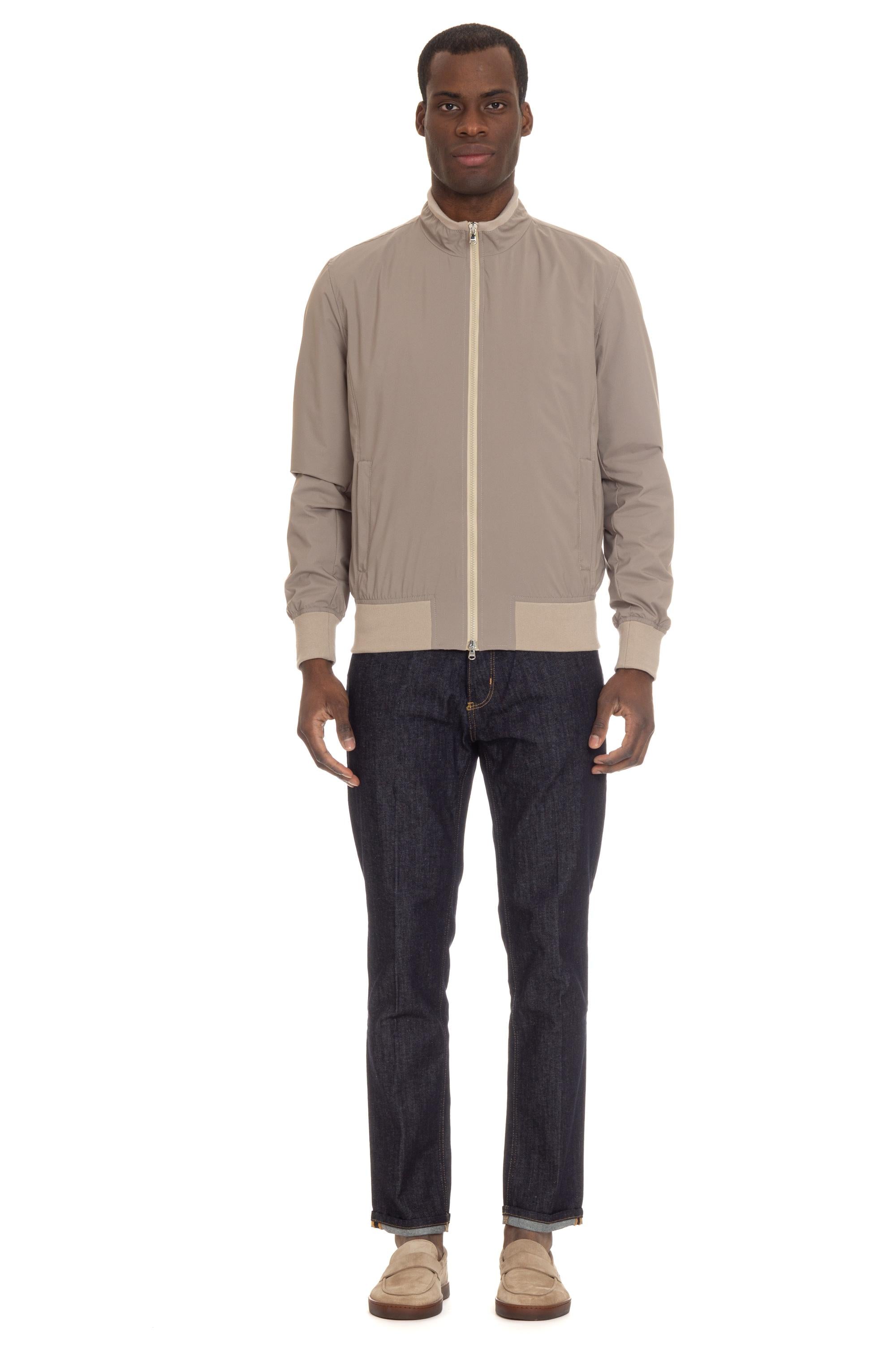 Giubbino bomber in nylon stretch superlight 41150 0002 Barba 