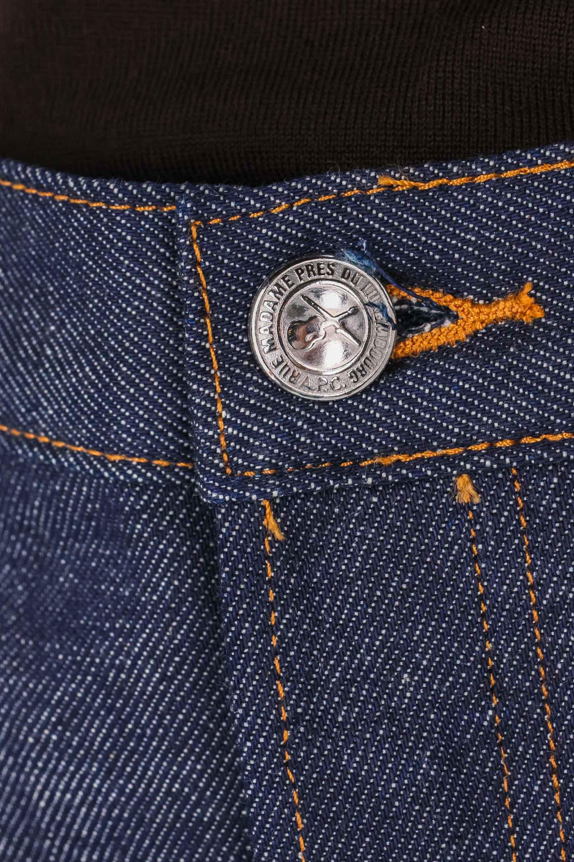 A.P.C. Jeans denim in puro cotone straight fit CODBS-M09156 IAI-INDIGO 