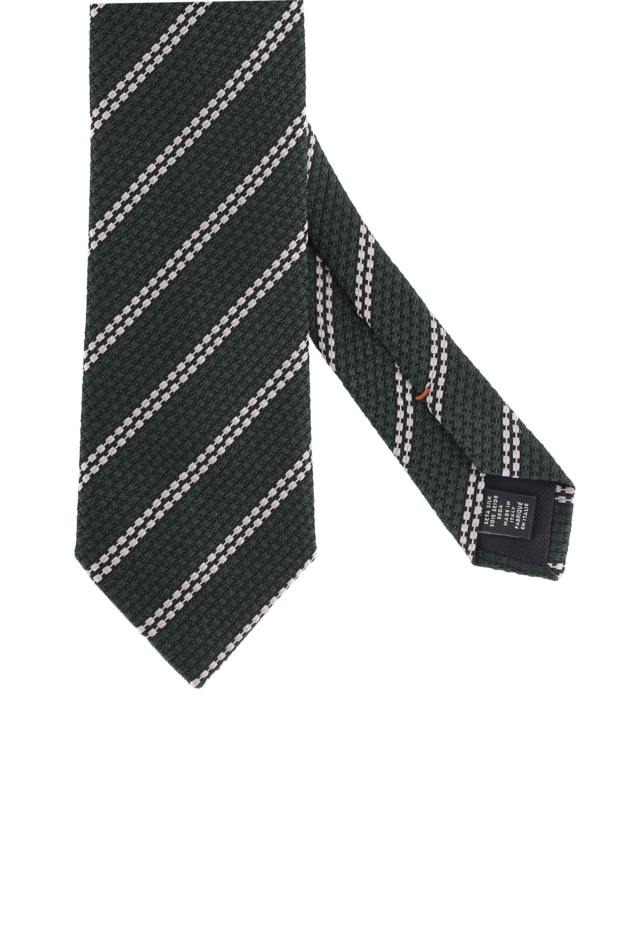 Zegna Cravatta regimental in pura seta Z2C35TA2-1P8 GN1 
