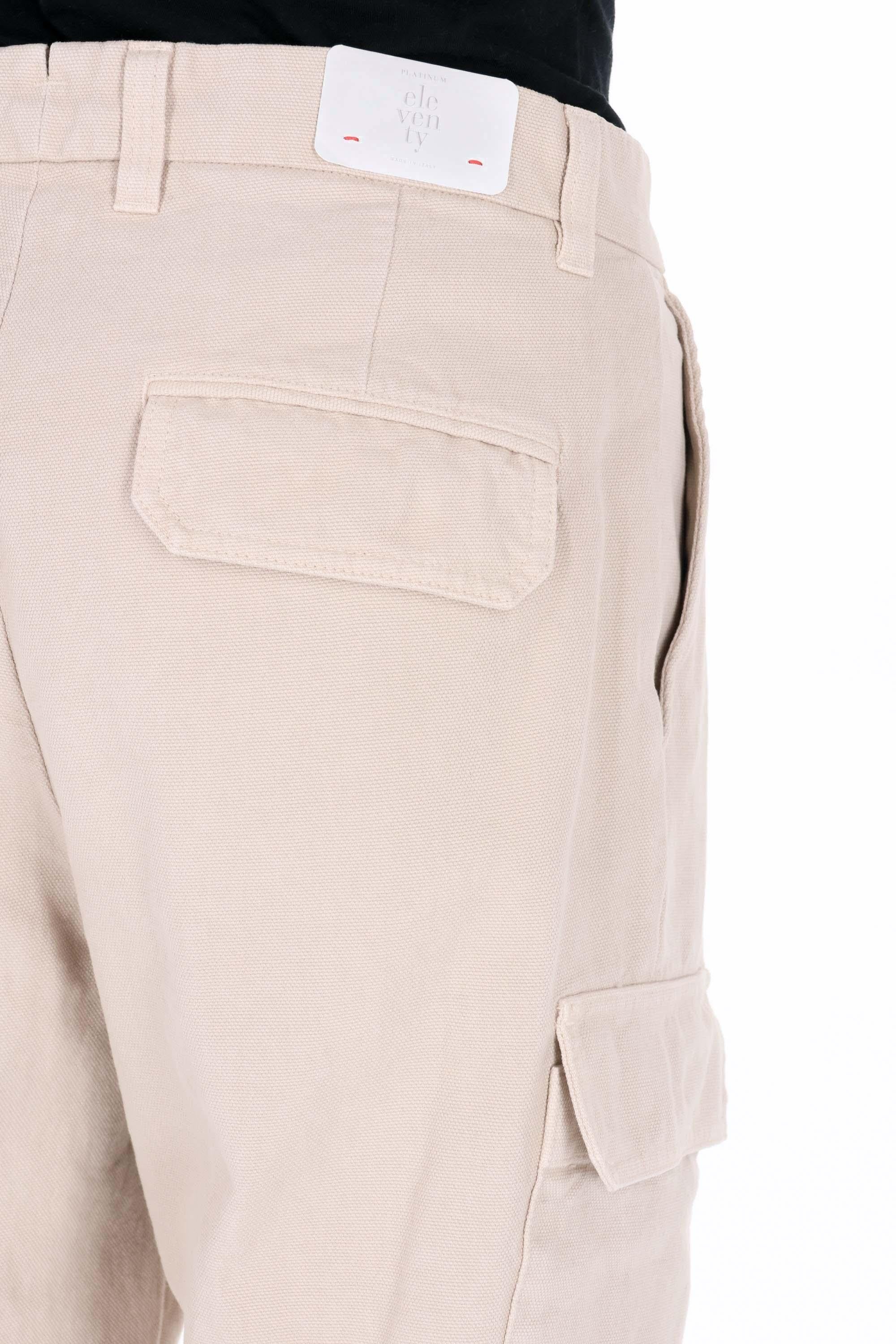 Eleventy Pantalone cargo in heavy cotton armaturato L75PANL03 TET0L006 02 