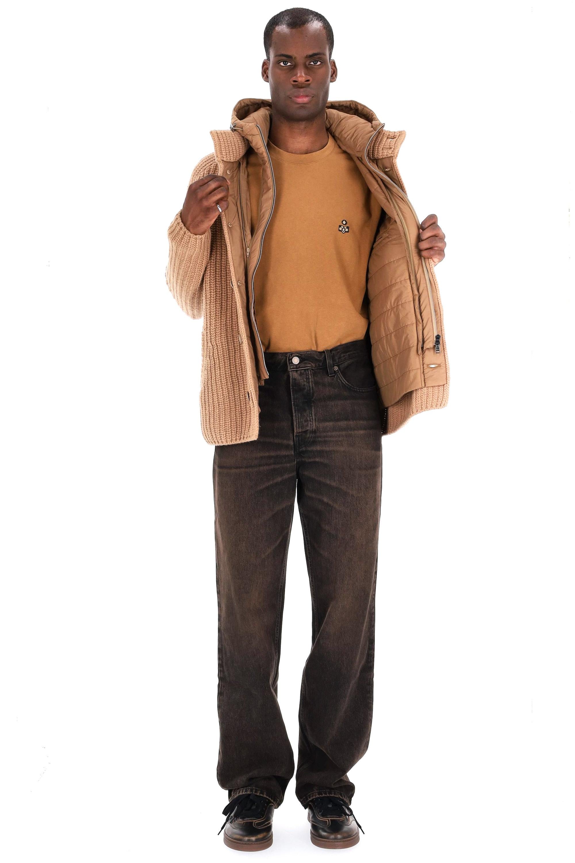 Giubbotto in lana vergine punto pannocchia MC000150U-70016 2157 Herno 
