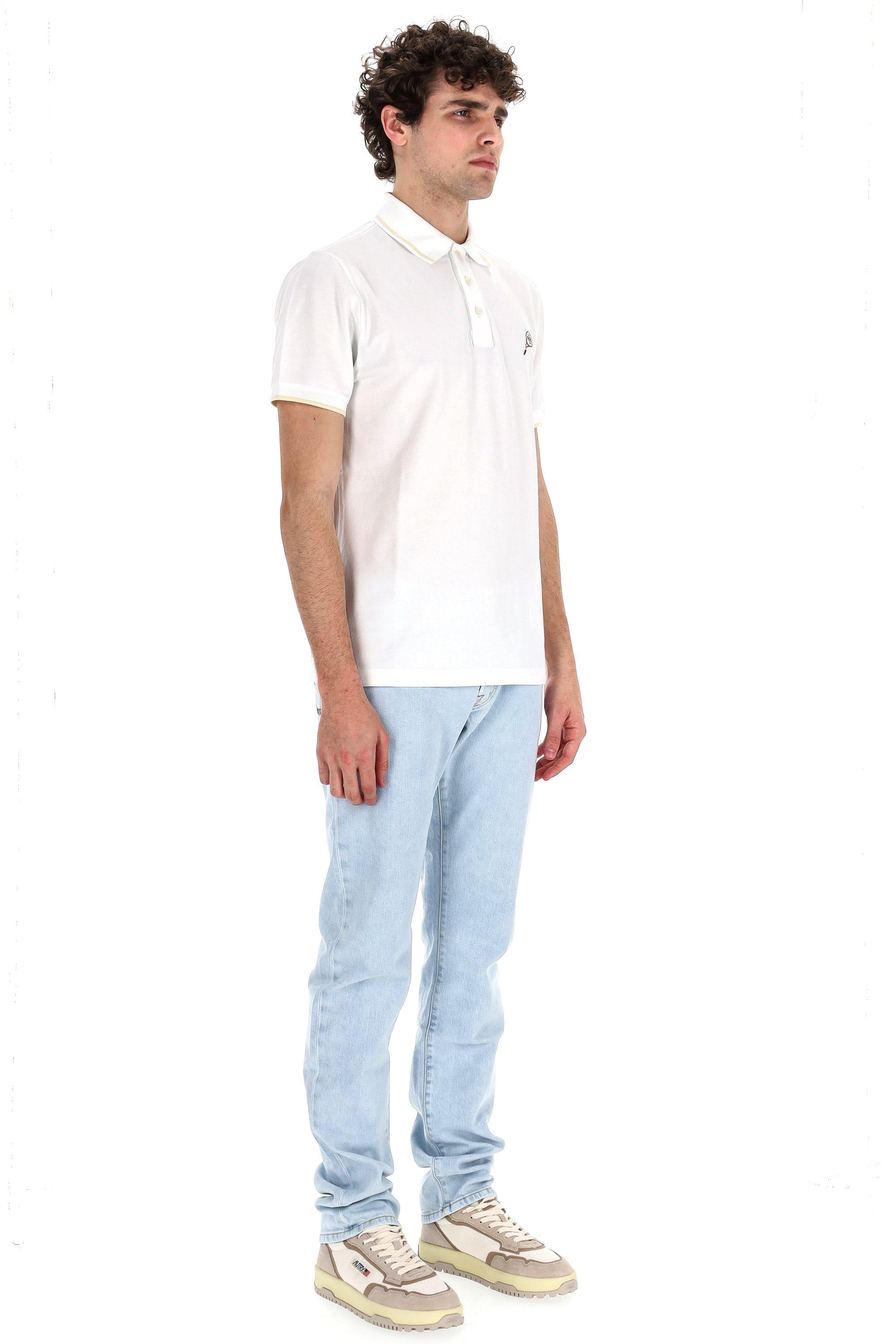 Jacob Cohen Polo in piquet di cotone linea "tennis" 80025 TE1 E2464 A00 
