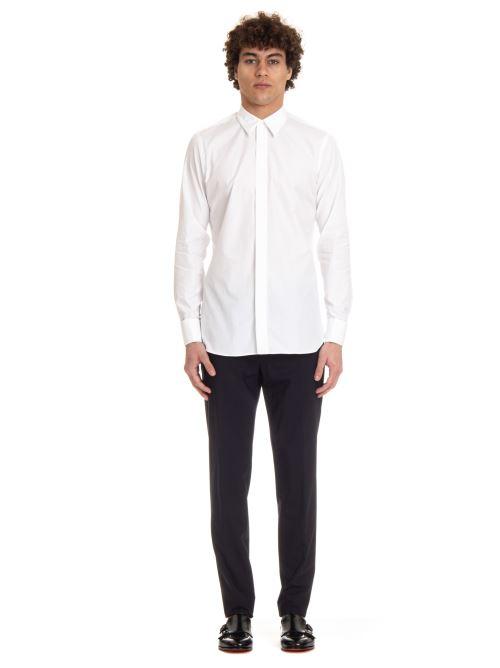 Lardini Camicia cerimonia con bottoni coperti EQASHER EQC1775 100 