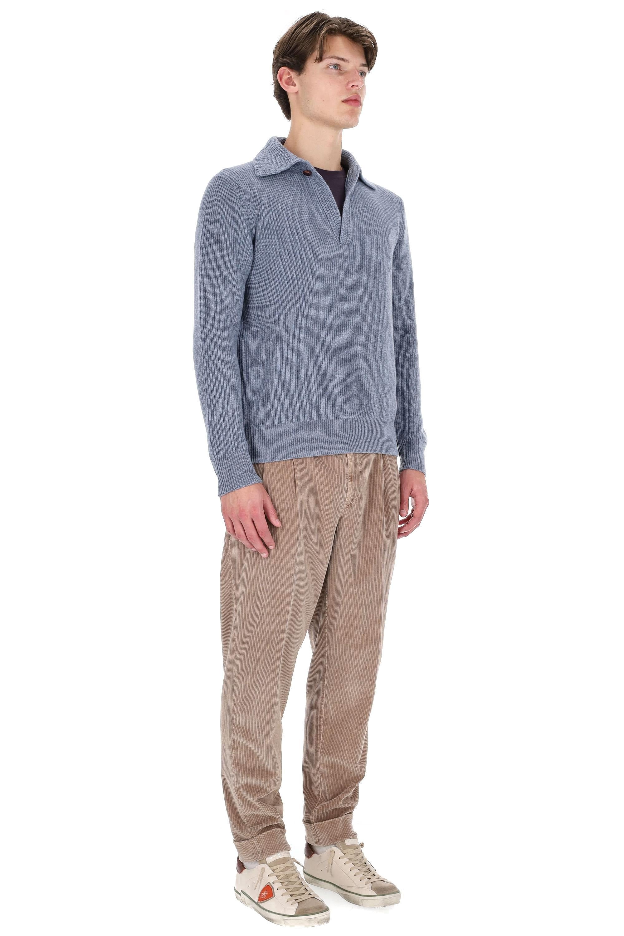 Ballantyne Polo-maglieria in lana scollo V con bottone singolo B2W201 7W067/2 13111 