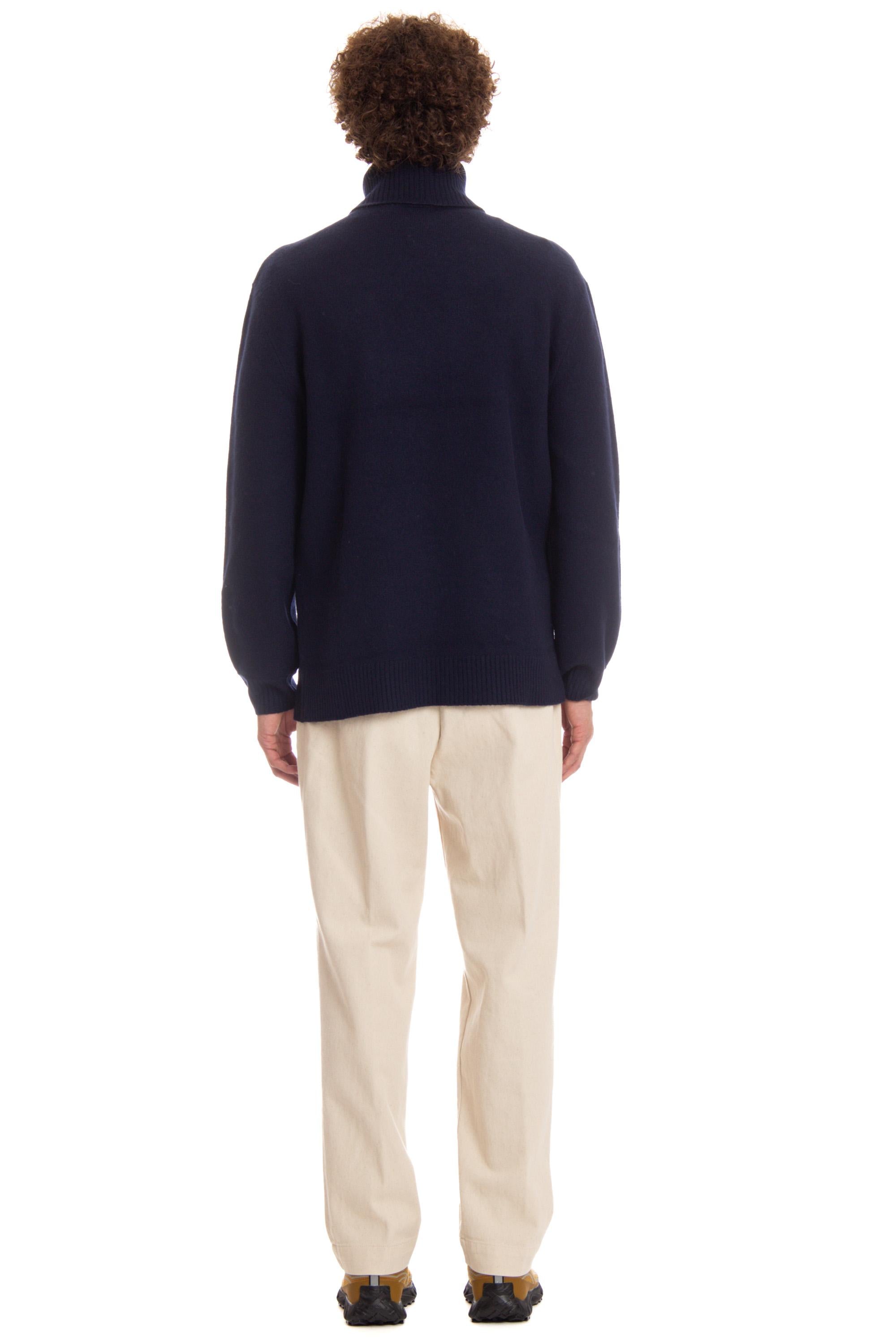 A.P.C. Maglia dolcevita in lana mod. Walter WVBDJ-M23248 IAK DARK NAVY 