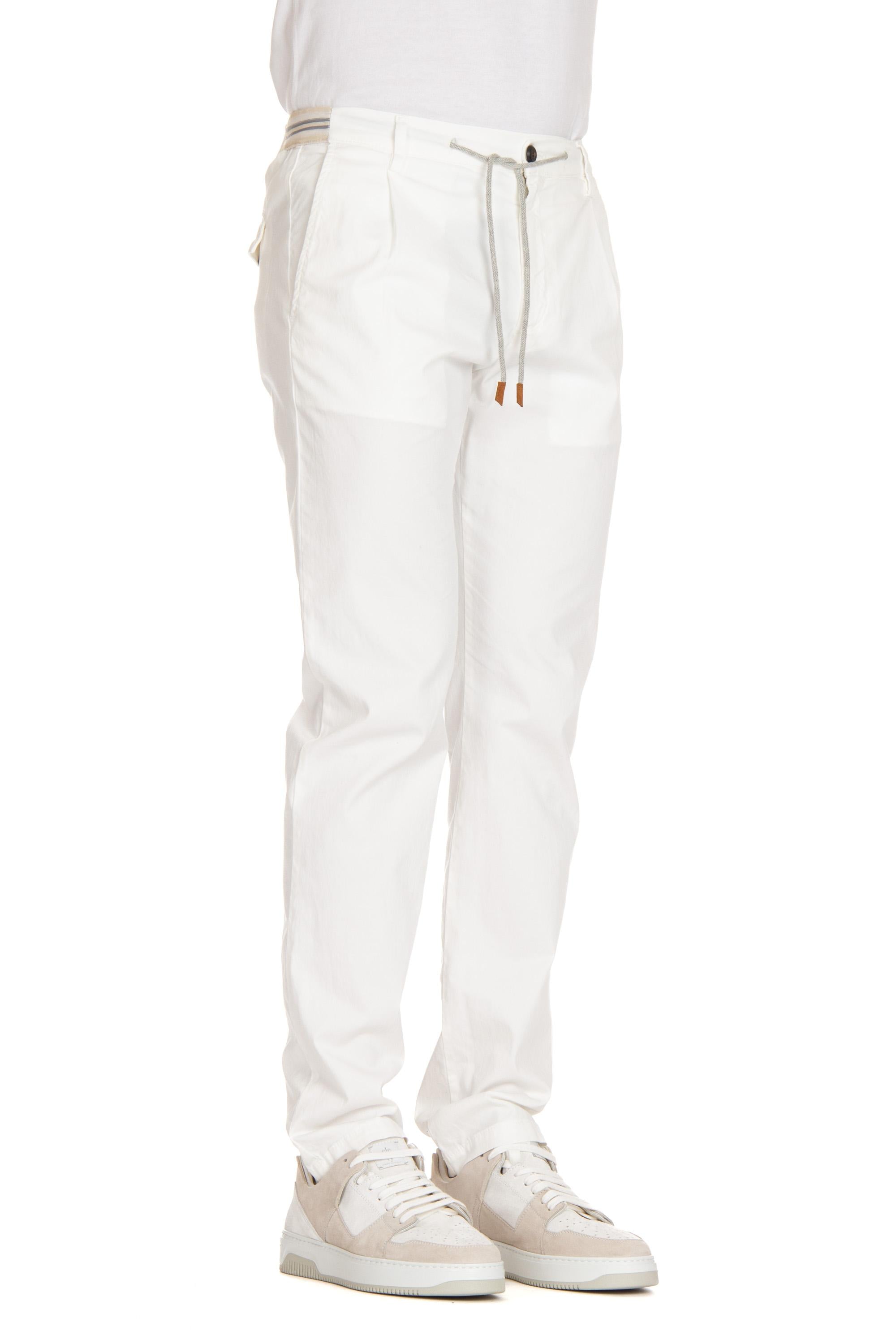 Pantalone in cotone light con elastici in vita I70PANE02 TET0G002 01 Eleventy 
