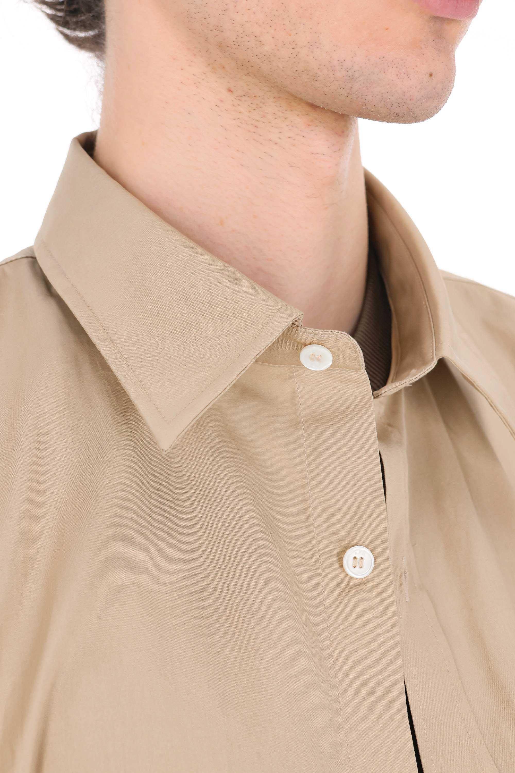 A.P.C. Camicia in popeline di cotone COHLE-H12652 BAA-BEIGE 