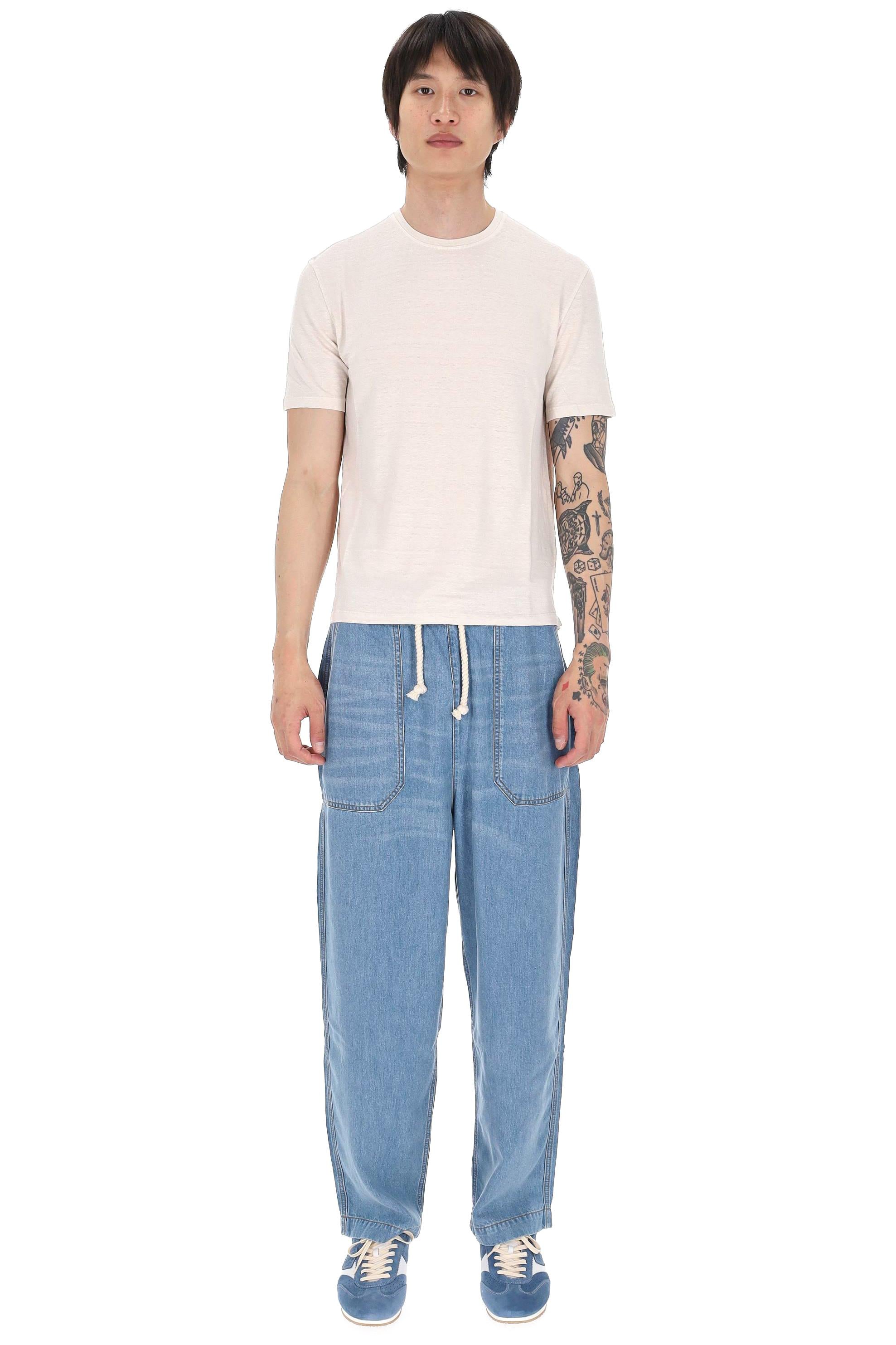 Roberto Collina T-shirt in jersey di lino MYA70021 03 