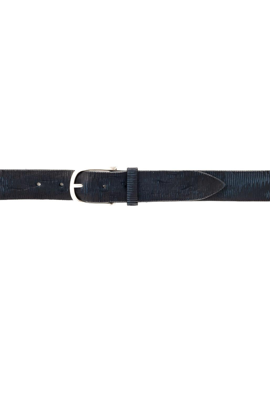Orciani Cintura in pelle lamellare U08173_BLA/3 BLU 