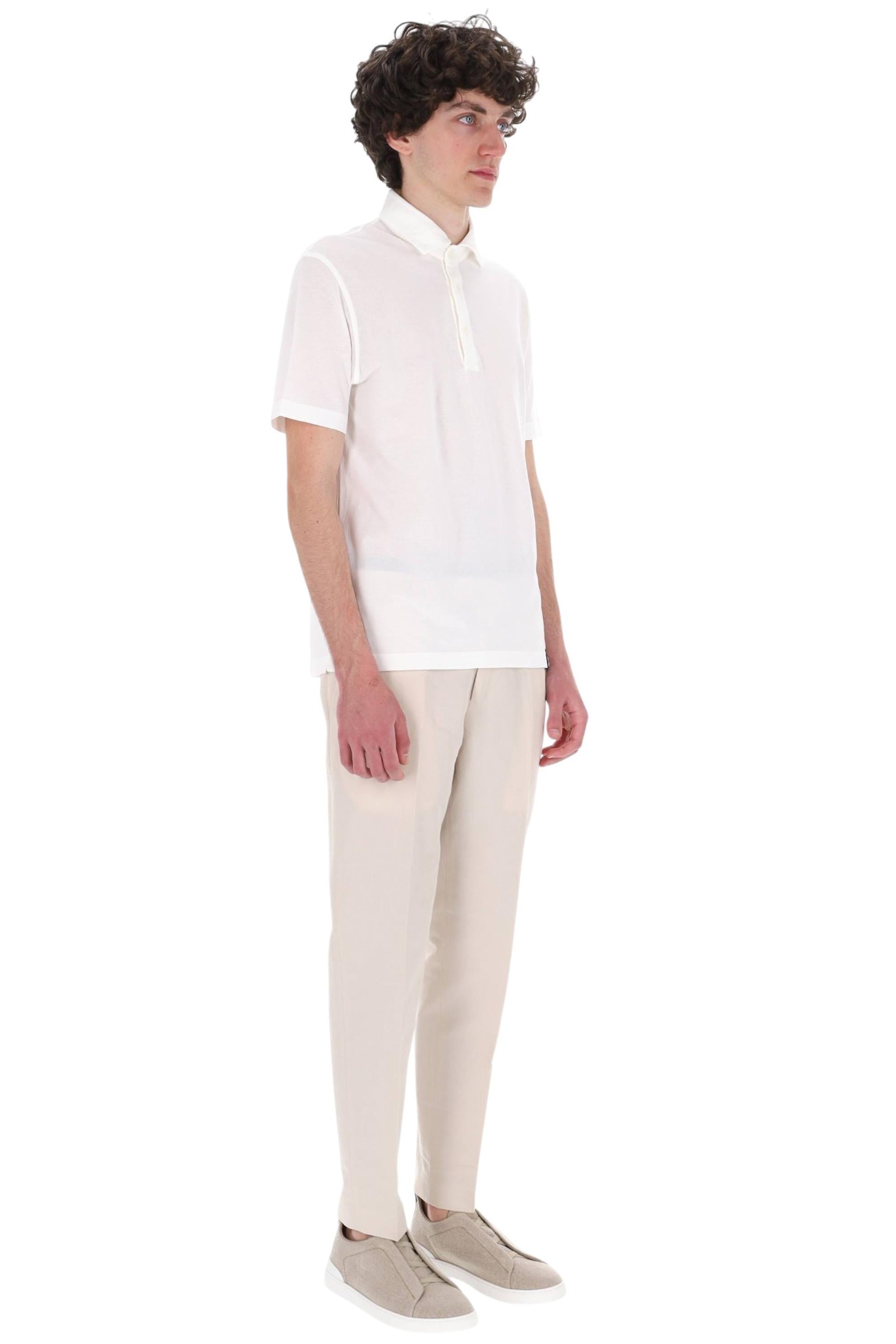 Drumohr Polo in cotone ice cotton DTJ202B 105 