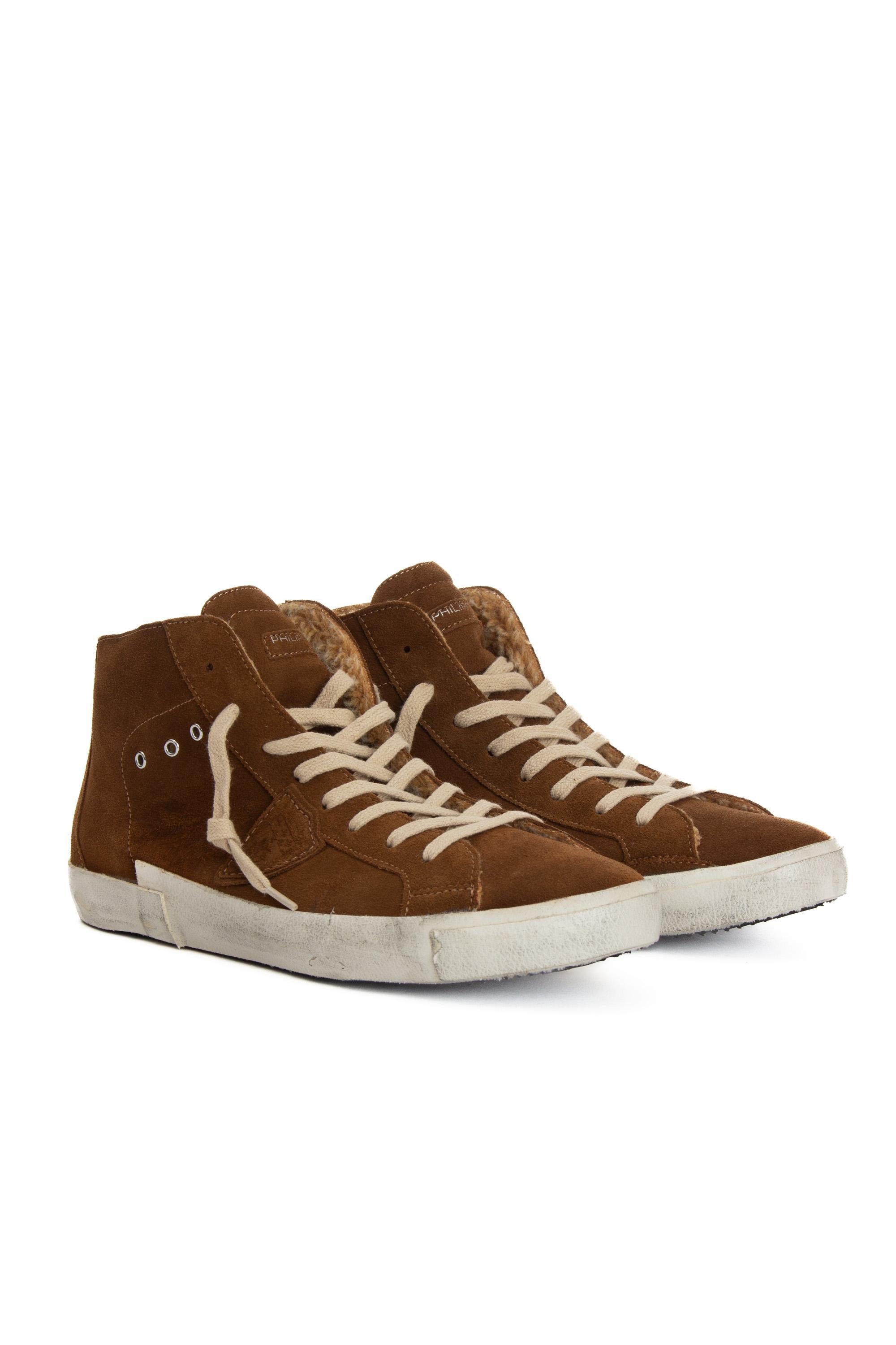 Sneaker alta in pelle scamosciata PRLU PRSX_3 DF03 Philippe Model 