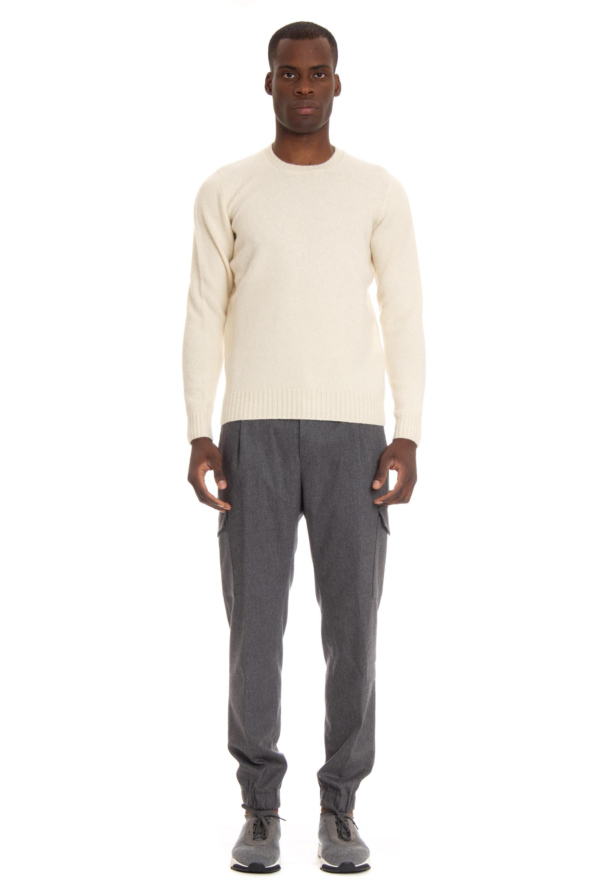 Maglia girocollo in lana garzata D8W103G. 125 Drumohr 