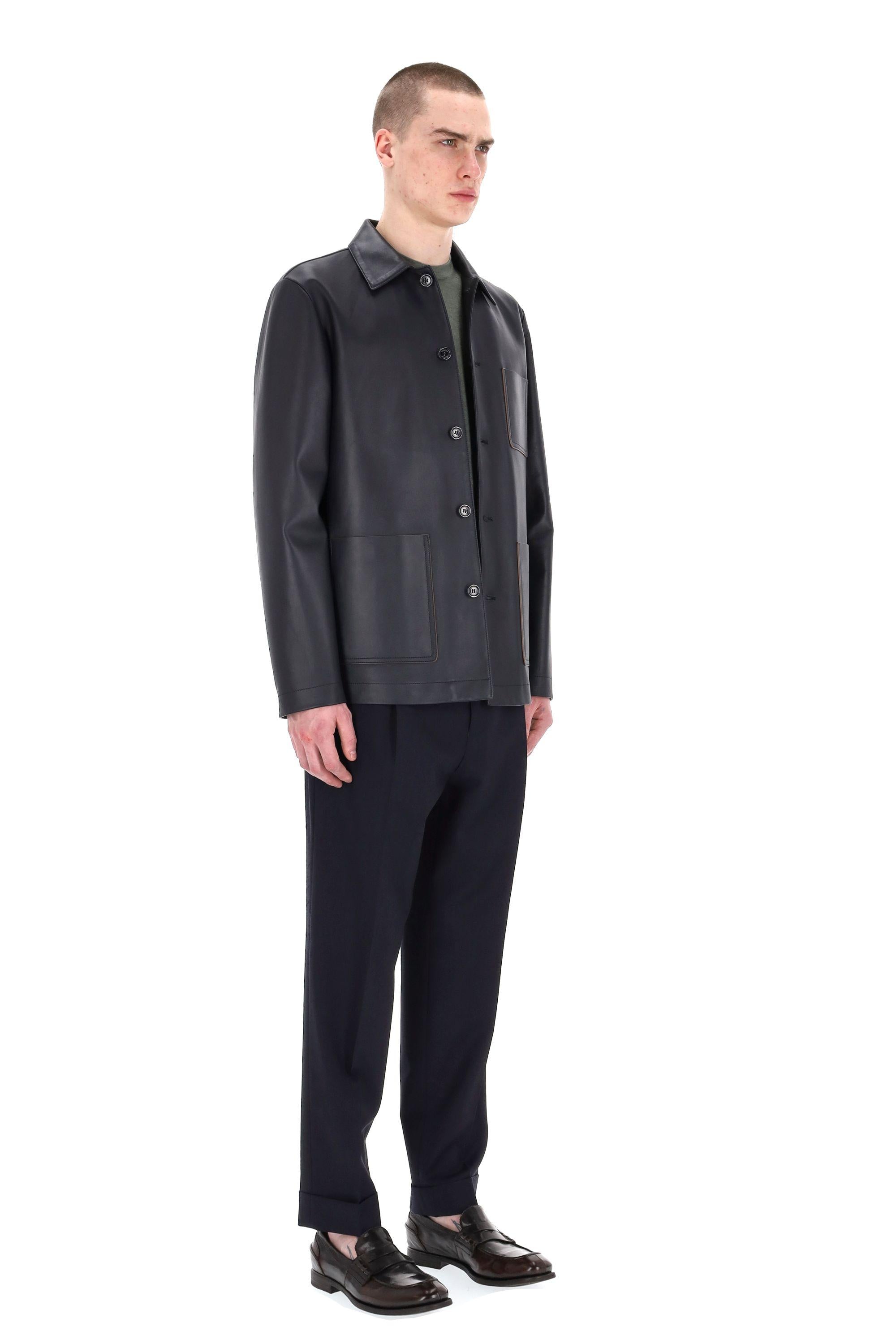 Work jacket in nappa guanteria 407A.F288 V0033 Valstar 