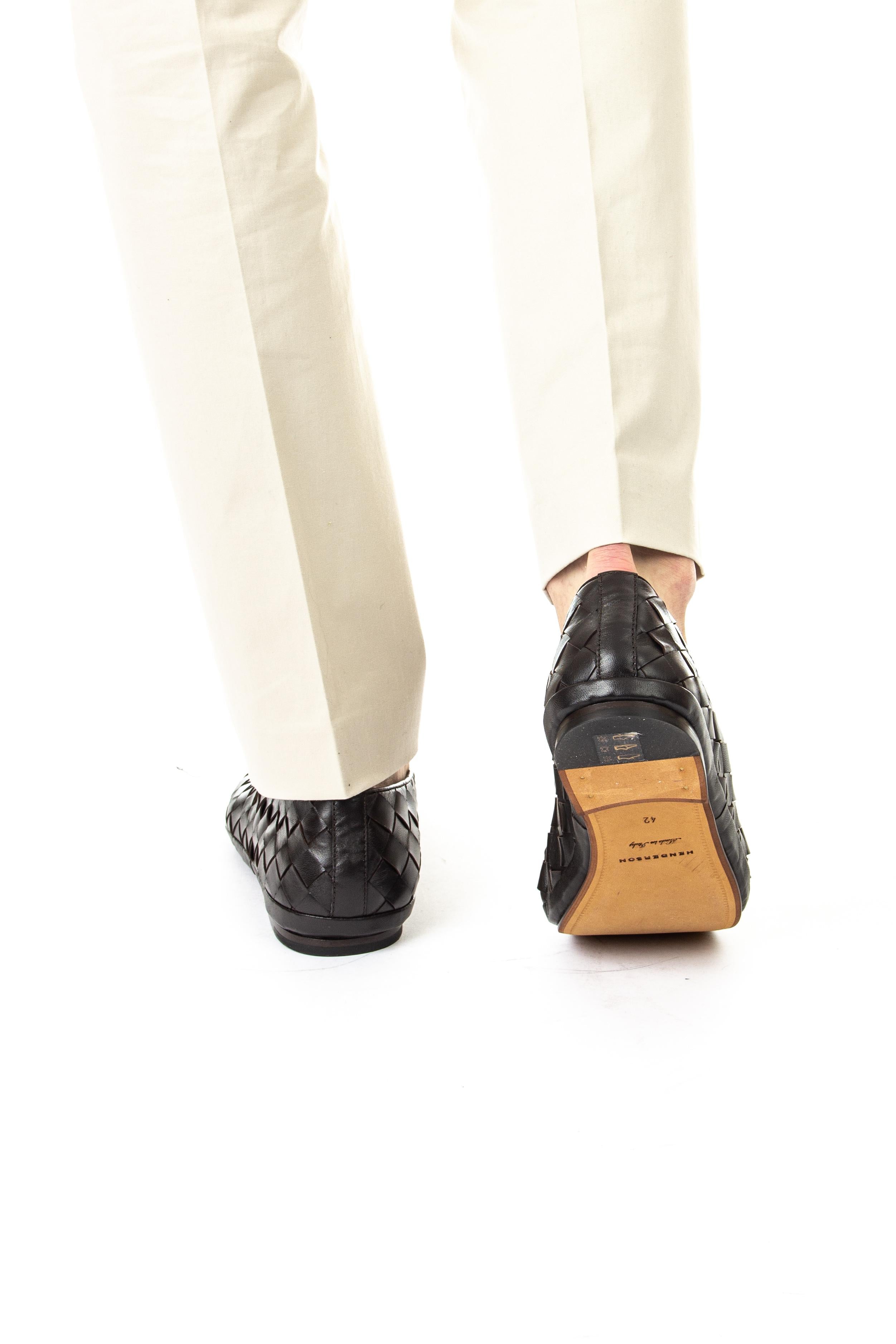 Henderson Slip on in nappa intrecciata GUINEA.X.1 T.MORO 