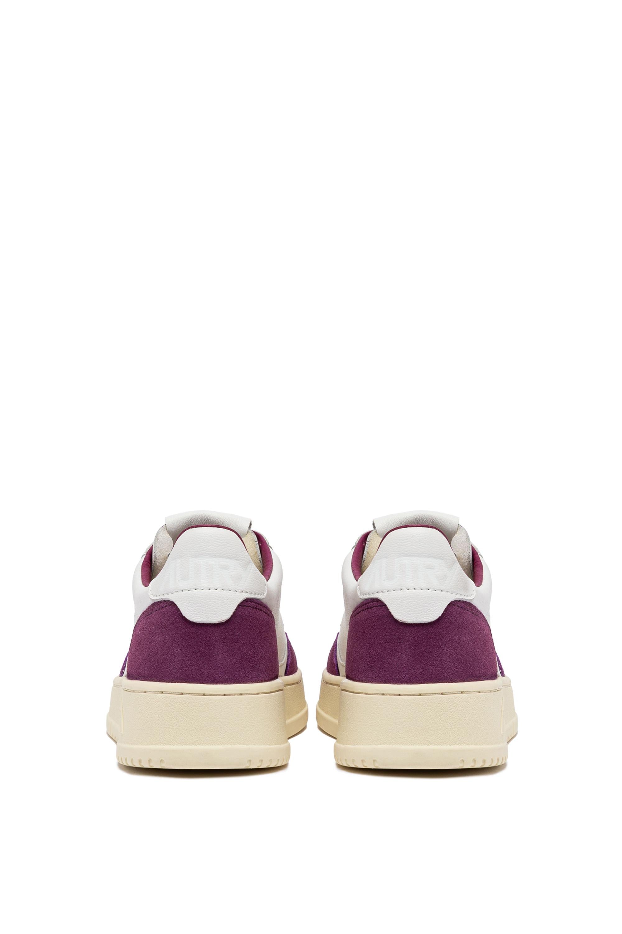 Autry Sneaker Medalist in pelle di capra e camoscio fucsia AULW GS39 WHT/SCRLT 