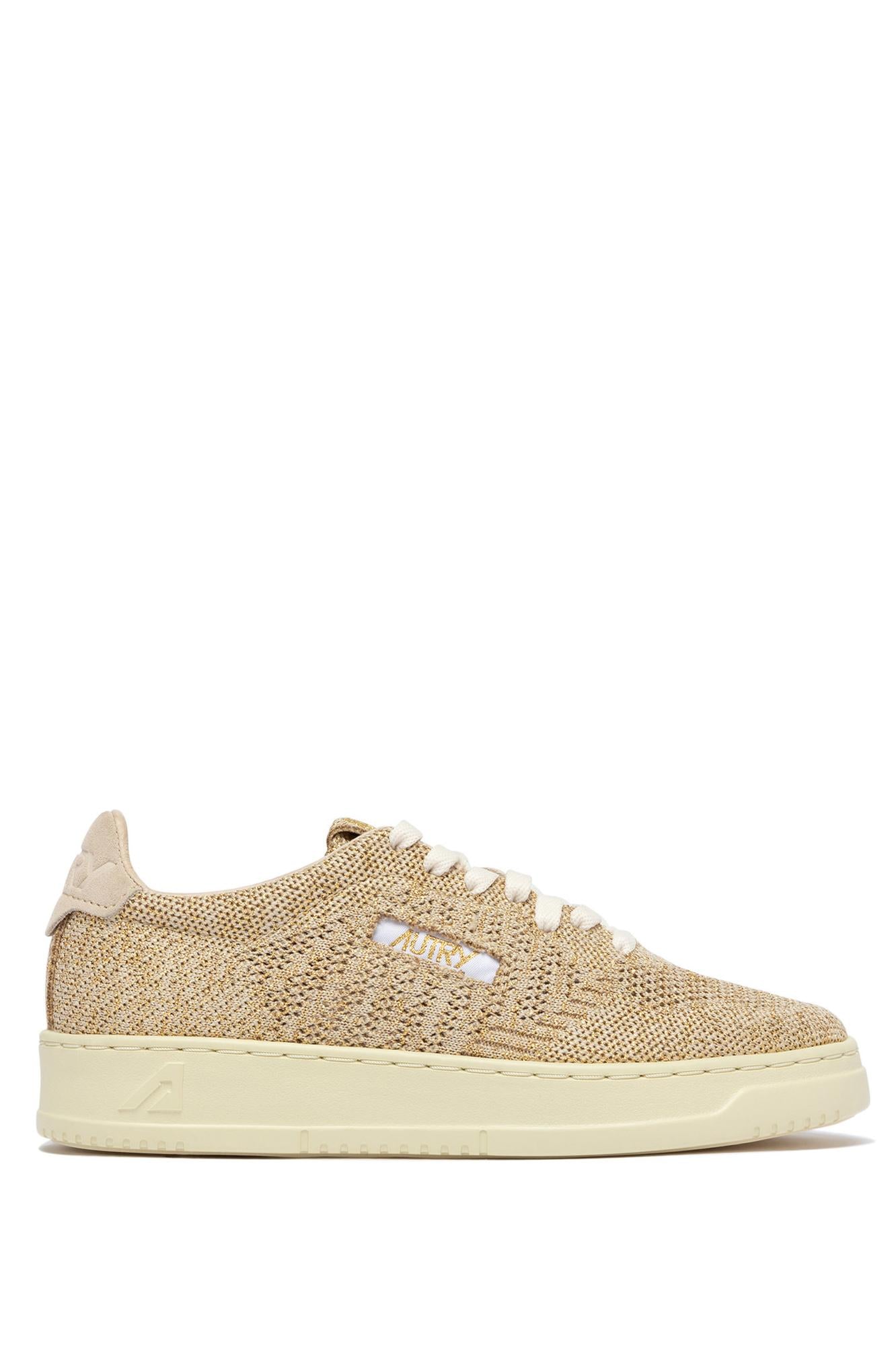 Autry Sneaker donna Medalist Easeknit in maglia EKLW KU02 PLAT/SAND 