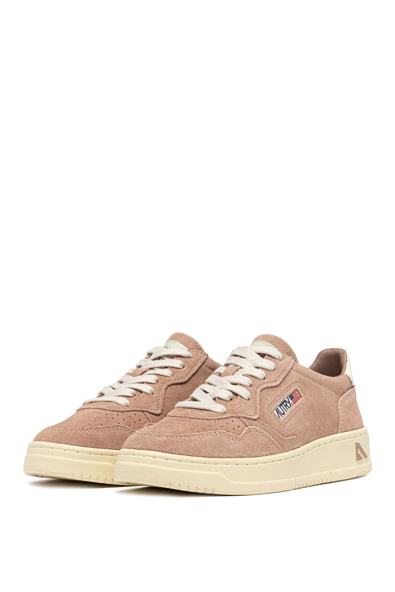 Autry Sneaker donna Medalist in camoscio talloncino bianco AULW UH12 ROSECAN/WHT 